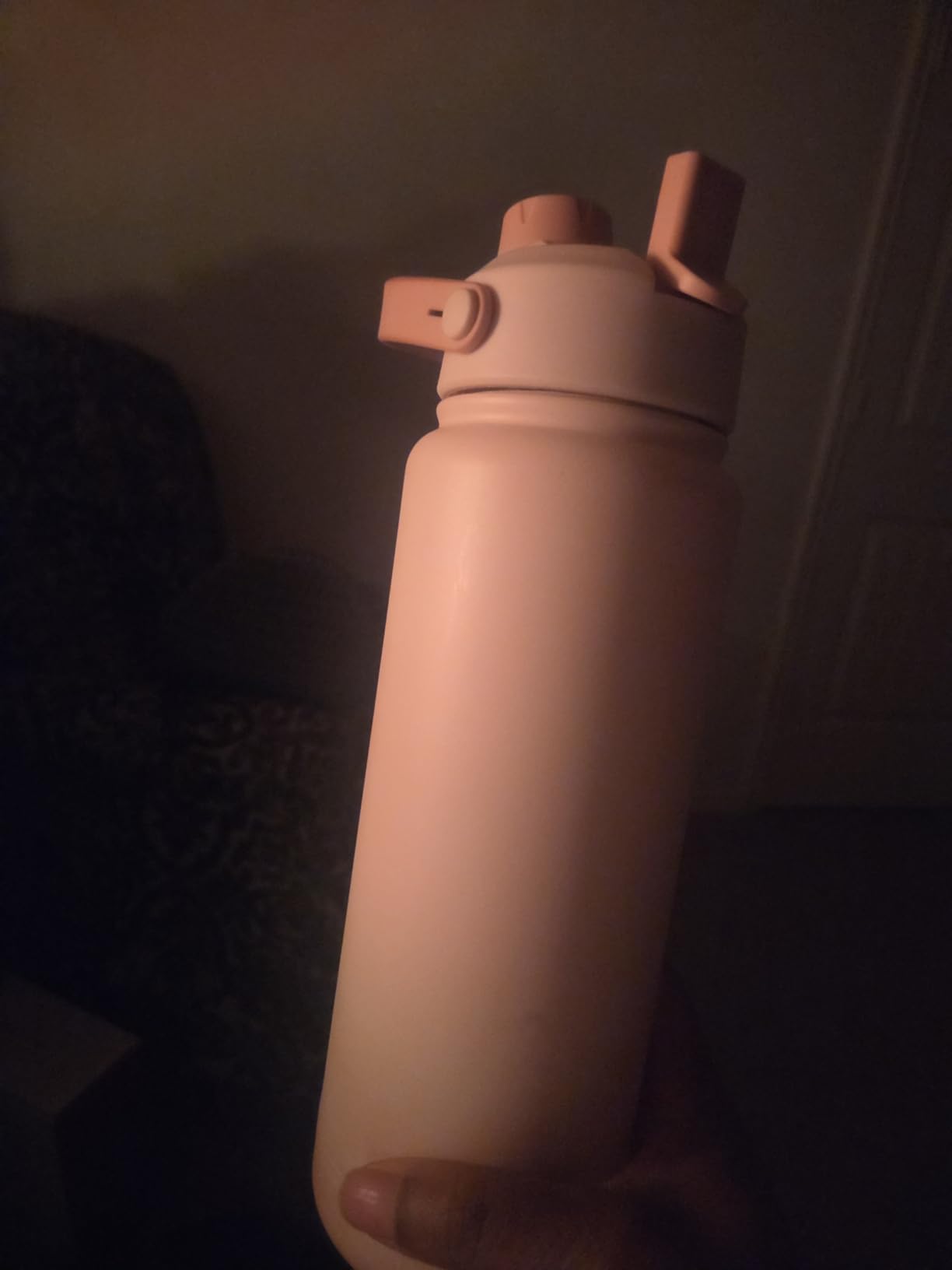 POWCAN 26 oz Insulated Water Bottle with 2-in-1 Straw and Spout Lid, Keep Cold 24H, Leak-Proof, Fits in Car Cup Holder, Stainless Steel Water Bottle for Sports, Travel, and School (Cotton Candy) customer photo 2