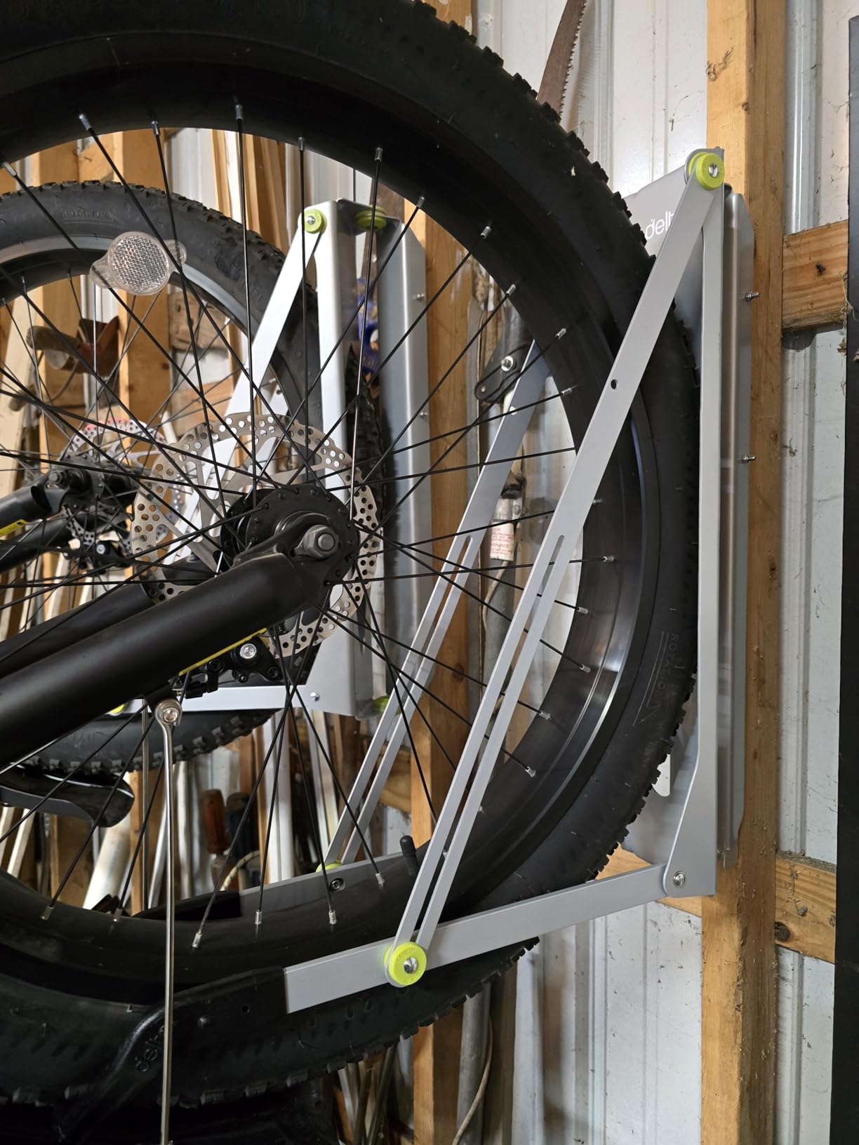 Pivot Bike Storage Rack by Delta Cycle - Bike Rack Garage Wall Mount Swivels to Save Space - No Lifting Required Vertical Bike Rack - Indoor Bike Storage Wall Hanger Holds Up to 100 lbs customer photo 2