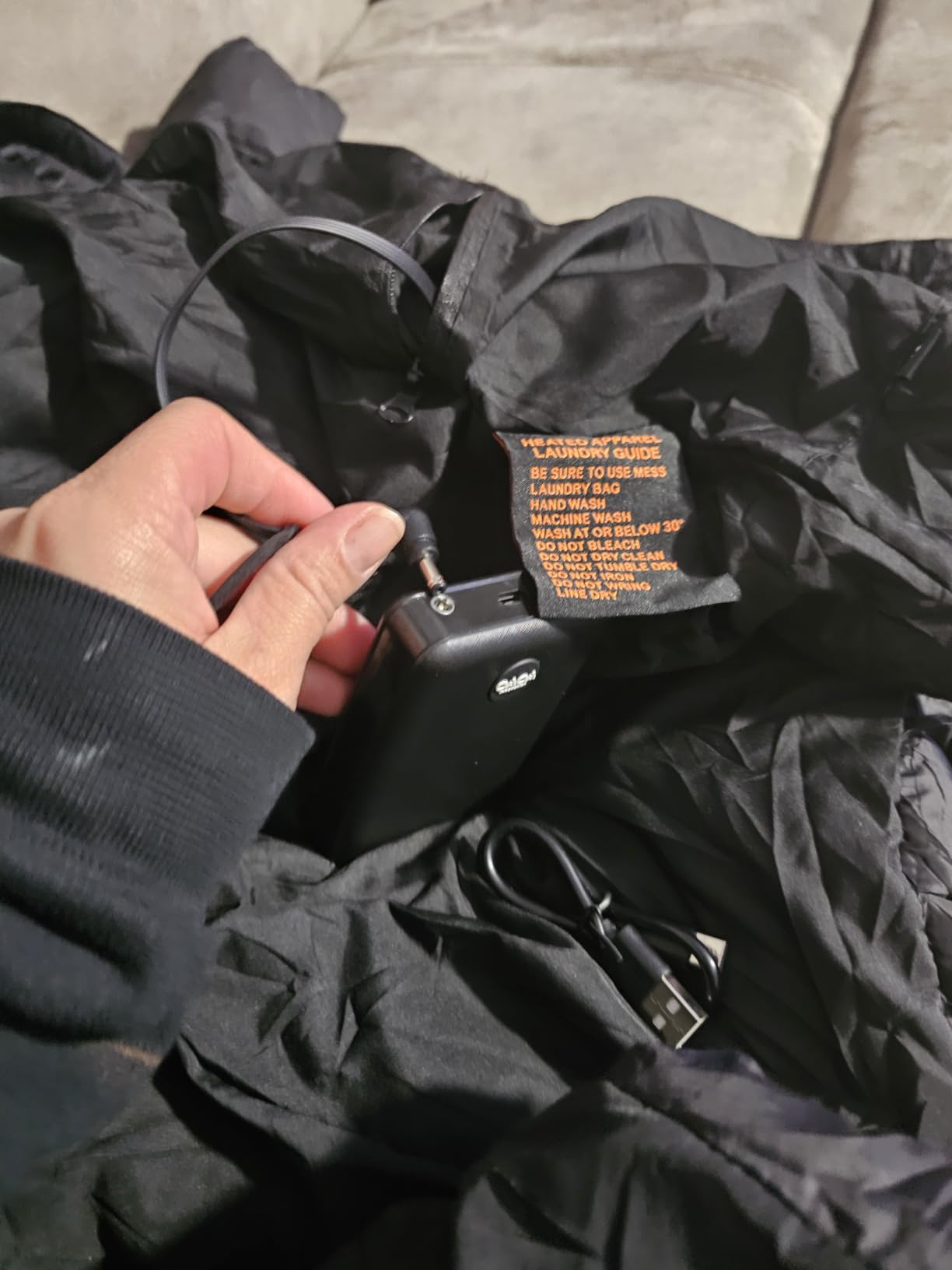 OAOA innovation Womens Heated Jacket with 10000mAh Battery Pack, Dual Control Button Heated Coat customer photo 2