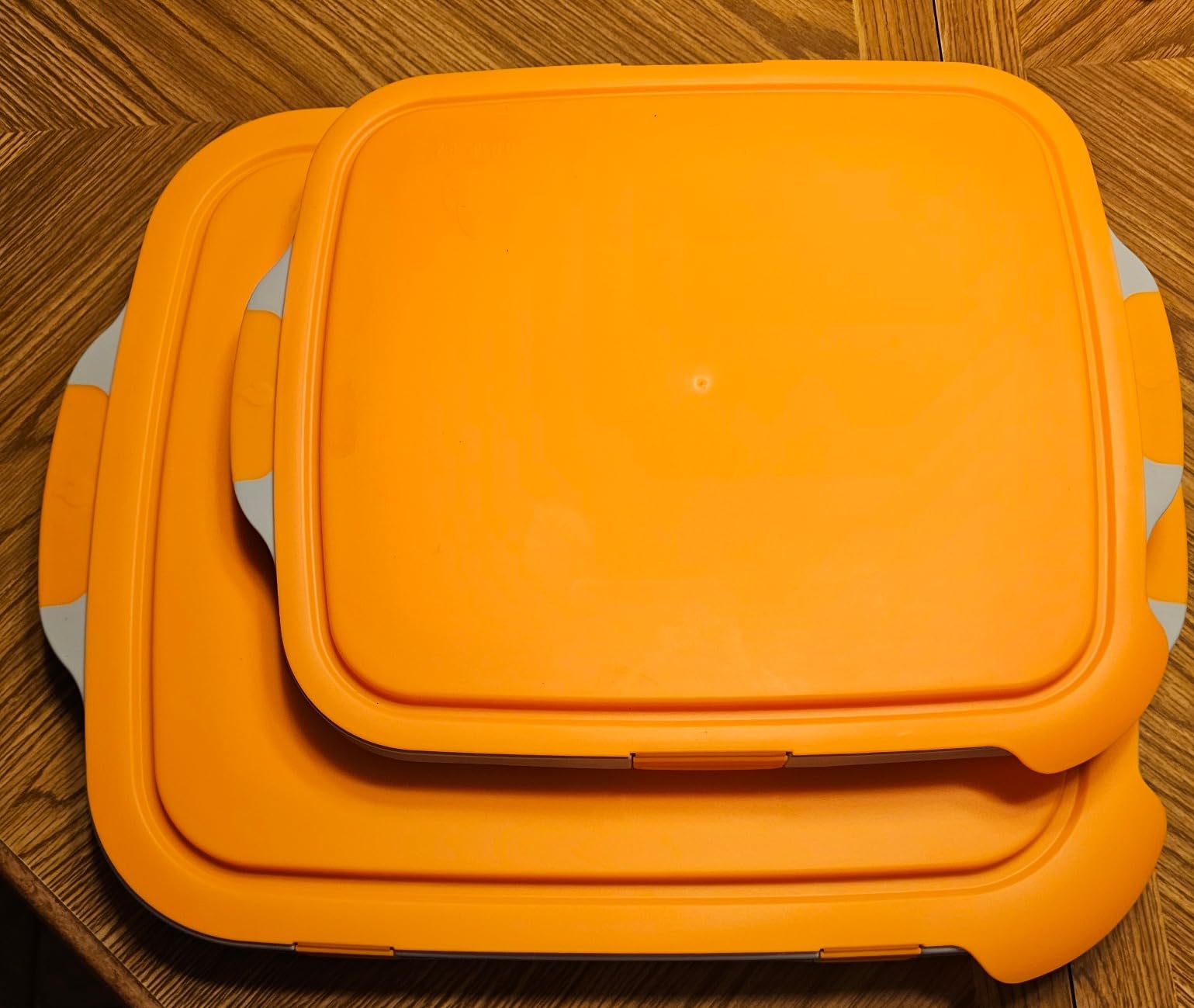 Drip EZ Collapsible BBQ Prep Tub - for Meal Prep Marinating Food Storage - Includes Cutting Board & Locking Lid - (1) XL - Black customer photo 1