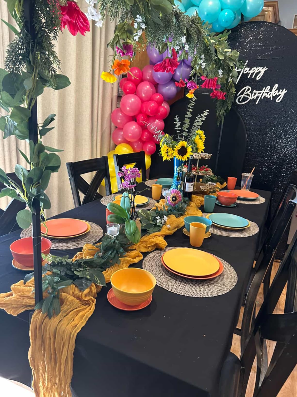 Wheat Straw Dinnerware Set 40 PCS - Service for 8 | Plates and Bowls Sets | Unbreakable Dishes Set - Dinner Plates, Dessert Plate, Cereal Bowls, Drinking Glasses, Dishwasher Safe - Multi customer photo 1