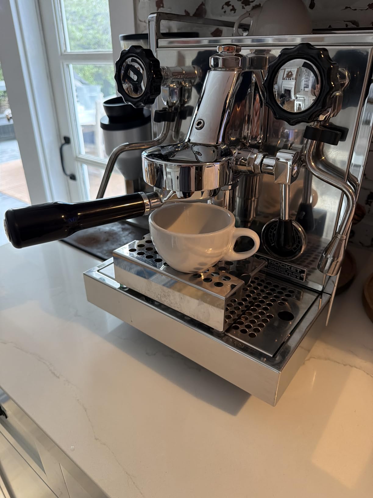 Anti-Splash Espresso Cup Riser Stand, Premium Stainless Steel Coffee Drip Tray, Coffee Mug Holder Stand for Espresso Machines, Height 30mm customer photo 1