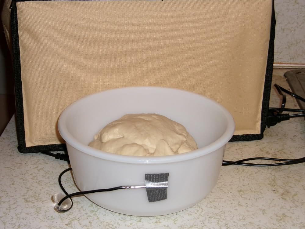 Versatile Dough Proofer Warming Box Adjustable Temperature Timer Control Bread Proofing Box Collapsible Design Sourdough Proofing Container for Making Bread customer photo 2