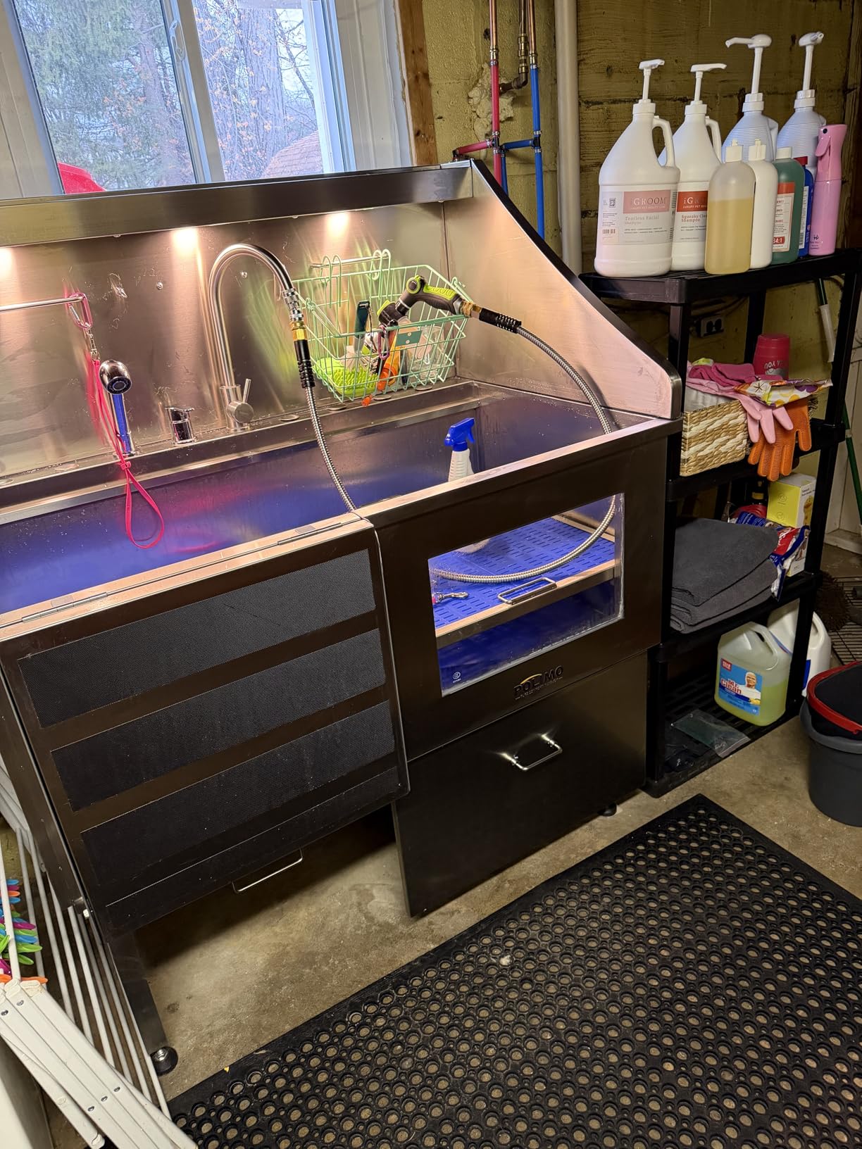 POLIMO Dog Washing Station with LED Display 50
