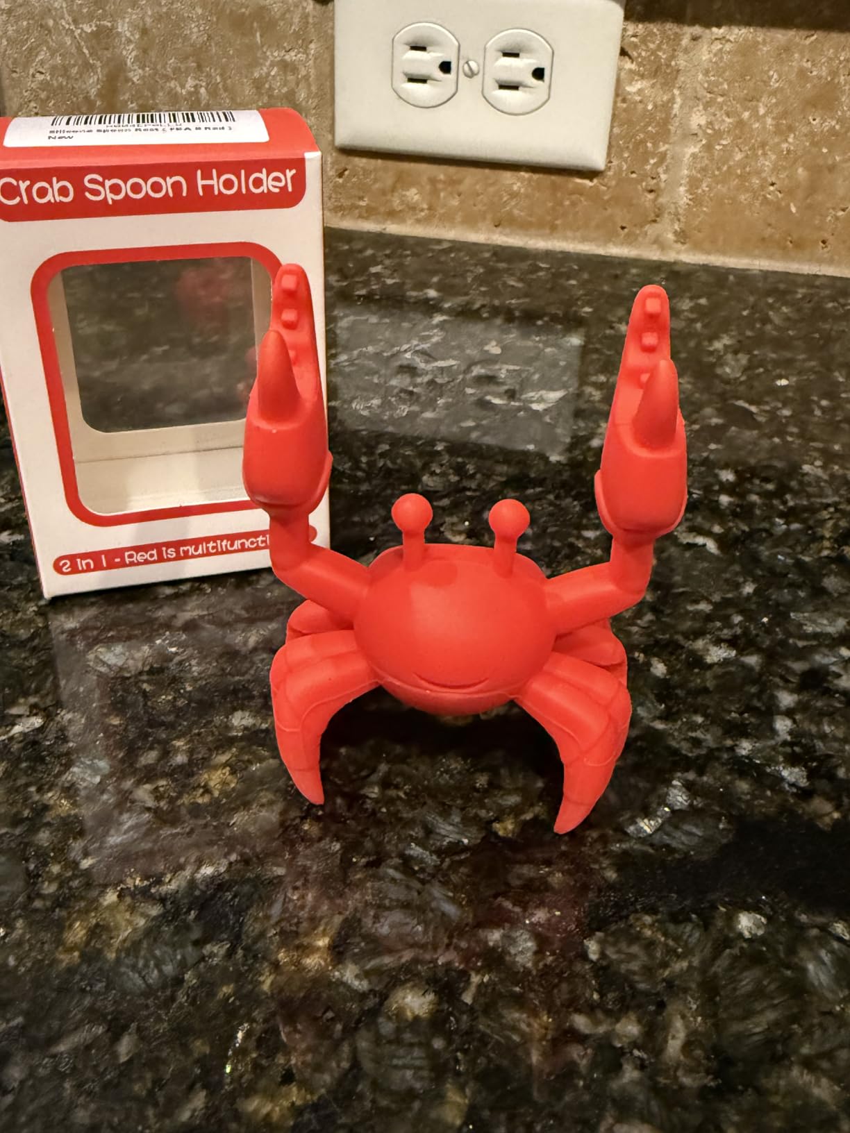Silicone Spoon Rest for Stove Spoon Holder and Lid Lifter Steam Releaser Stove Organizer Cool Kitchen Gadgets & Cute Kitchen Accessories (Cute Red) customer photo 2