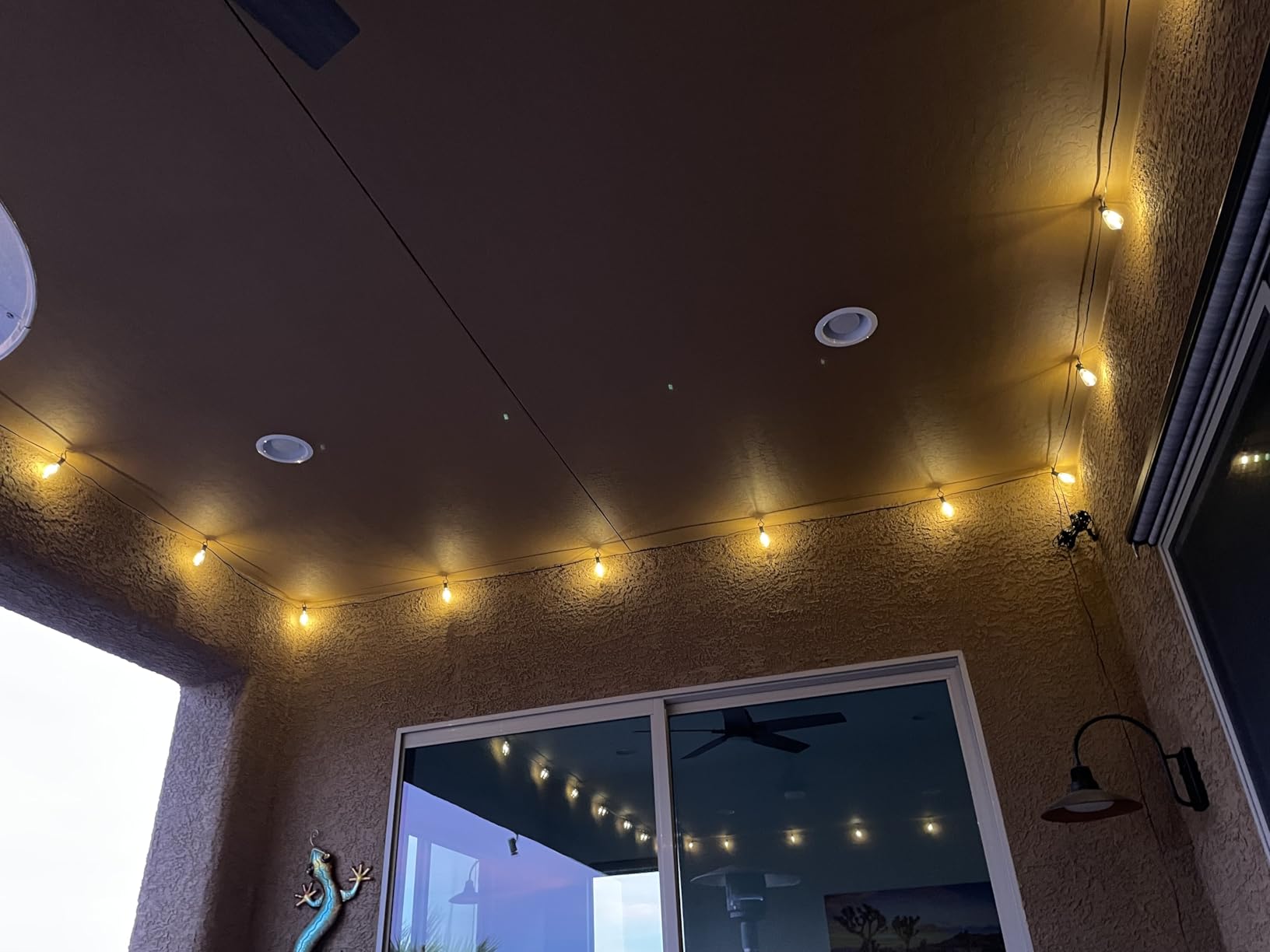Outdoor Lights String Patio Outside - 100ft 30M LED Waterproof Light - Hanging Lighting ST38 Shatterproof Edison Bulb Deck Backyard Gazebo Balcony Party Bistro Cafe Pergola Garden Yard Porch Dimmable customer photo 2