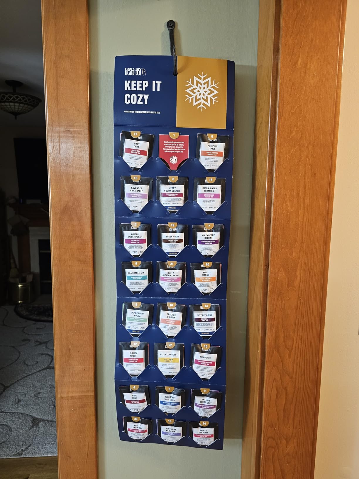 Tiesta Tea 2025 Advent Calendar, 24 Unique Loose Leaf Blends, Limited Edition Holiday Tea Gift Set, Perfect Variety Pack for Tea Enthusiasts customer photo 1