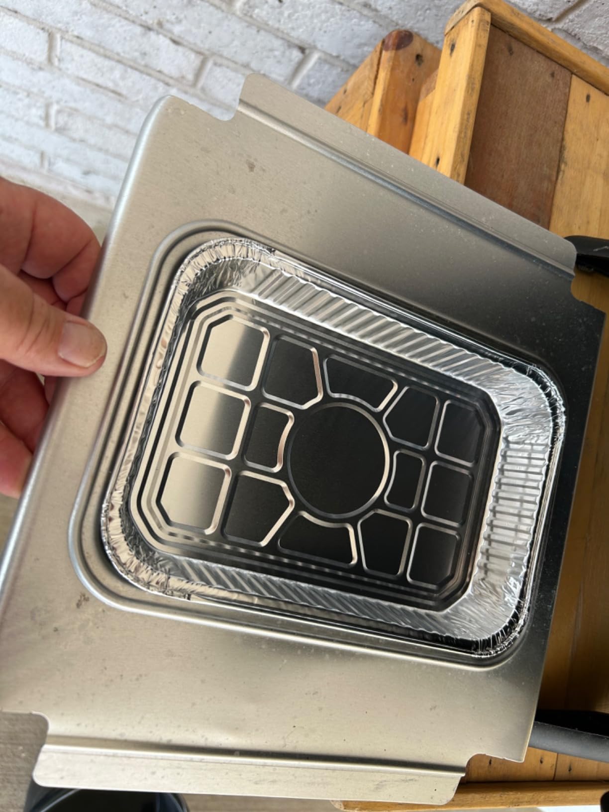 NUPICK 20 Pack 6415 Drip Pans Compatible for Weber Spirit Series, Genesis Series, Q Series Grills, Disposable Aluminum Foil Grease Trays, 8.5