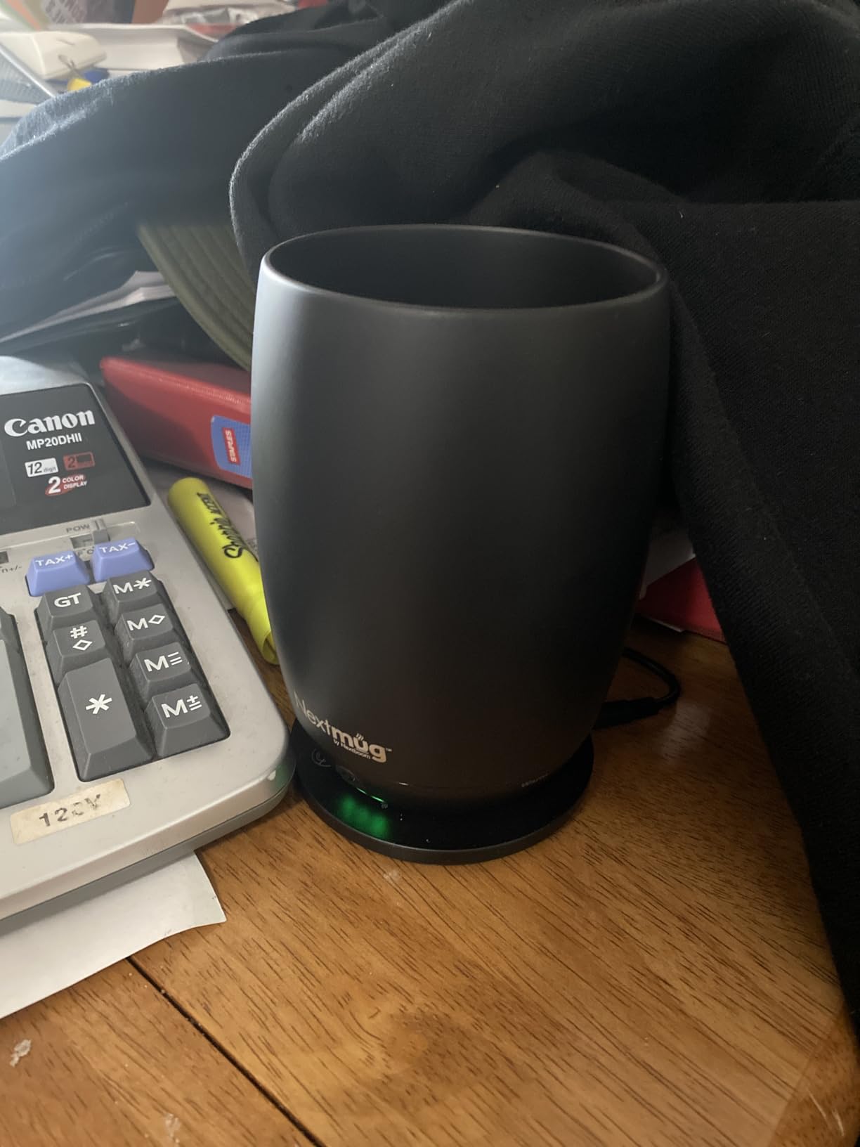 Nextmug Plus (Burgundy - 18 oz.) Temperature-Controlled, Self-Heating Mug - No App, Long-Lasting Battery for Work & Study, Great Gift for Coffee Lovers customer photo 1