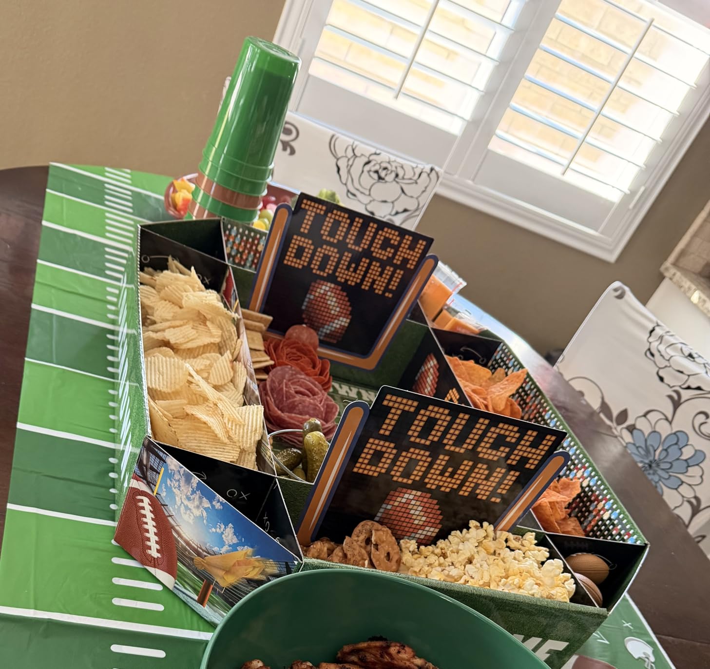 Gatherfun Football Party Supplies Kit - Tailgate, Birthday & Party Food Tray Set | Football Party Decorations & Favors customer photo 1