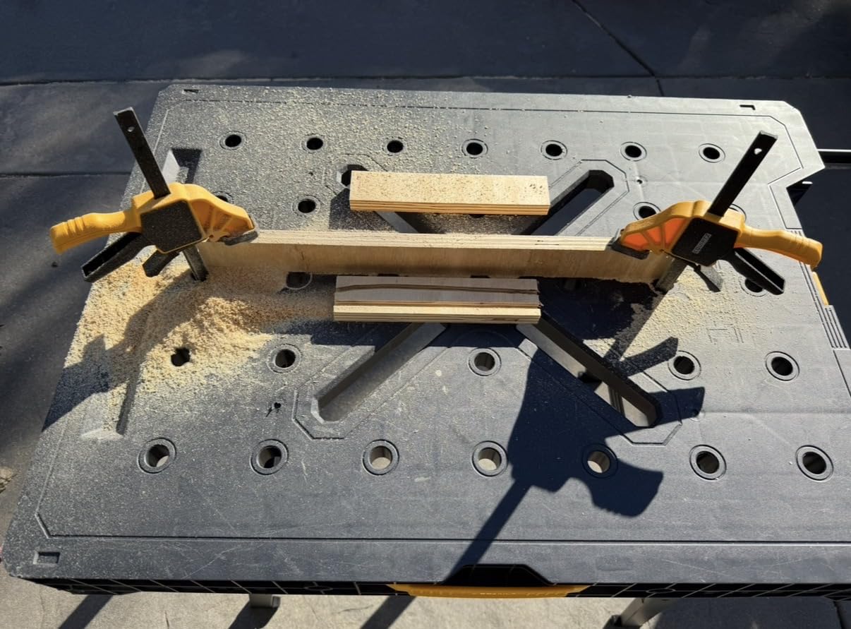 6 Pack Bar Clamps for Woodworking - 2 Pcs 12
