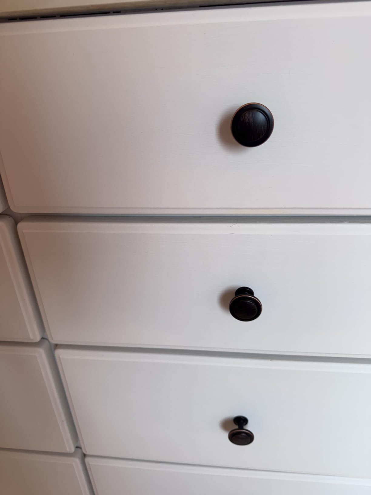 KOOFIZO 10 Pack Gold and Chrome Kitchen Cabinet Knobs Brushed Gold and Chrome Drawer Knobs 1960 Round Single Hole Cabinet Pulls for Cabinets Drawers Dresser Cupboard Bedroom Bathroom customer photo 1