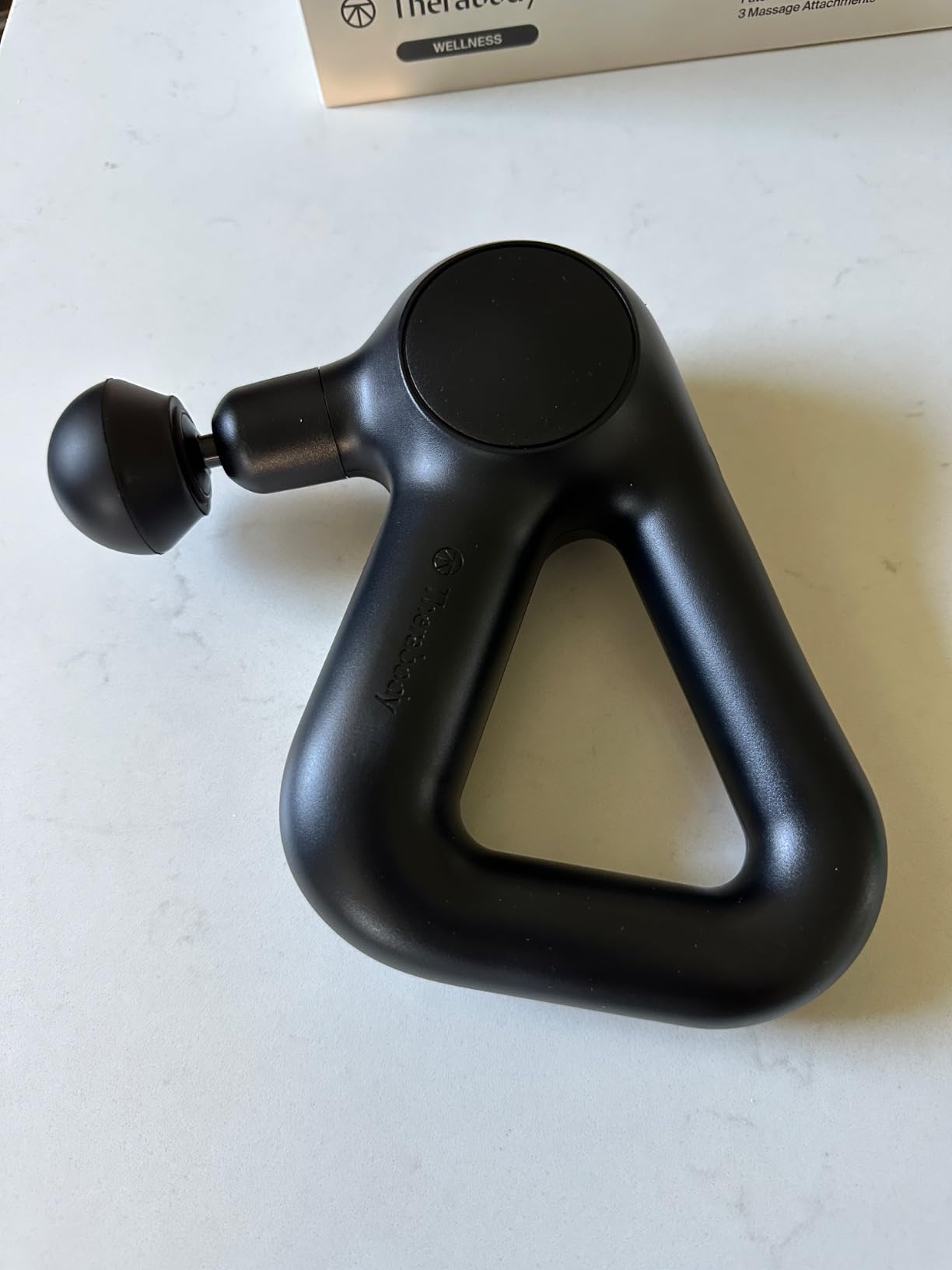 TheraGun Therabody Relief - Quiet Deep Tissue Therapy Massage Gun - Bluetooth Enabled, Electric Percussion Massage Gun & Personal Massager for Pain in The Neck, Back, Leg, Shoulder and Foot (Black) customer photo 2