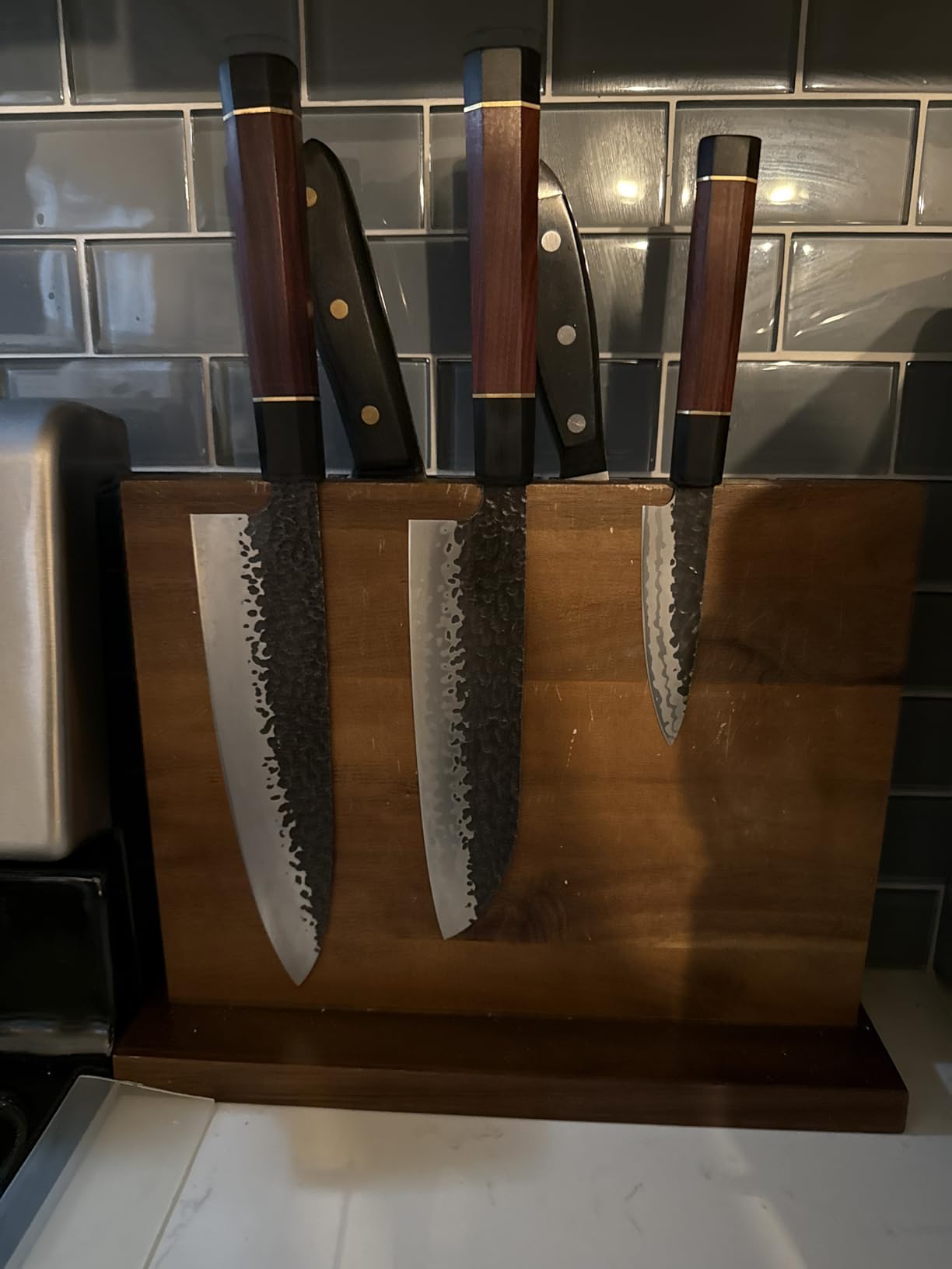 HOSHANHO 9 Inch Kiritsuke Chef Knife, Japanese Hand Forged 9 Layers 10Cr15CoMoV High Carbon Steel Kitchen Knife, Professional Chef's Knife with Ergonomic Rosewood Handle customer photo 2