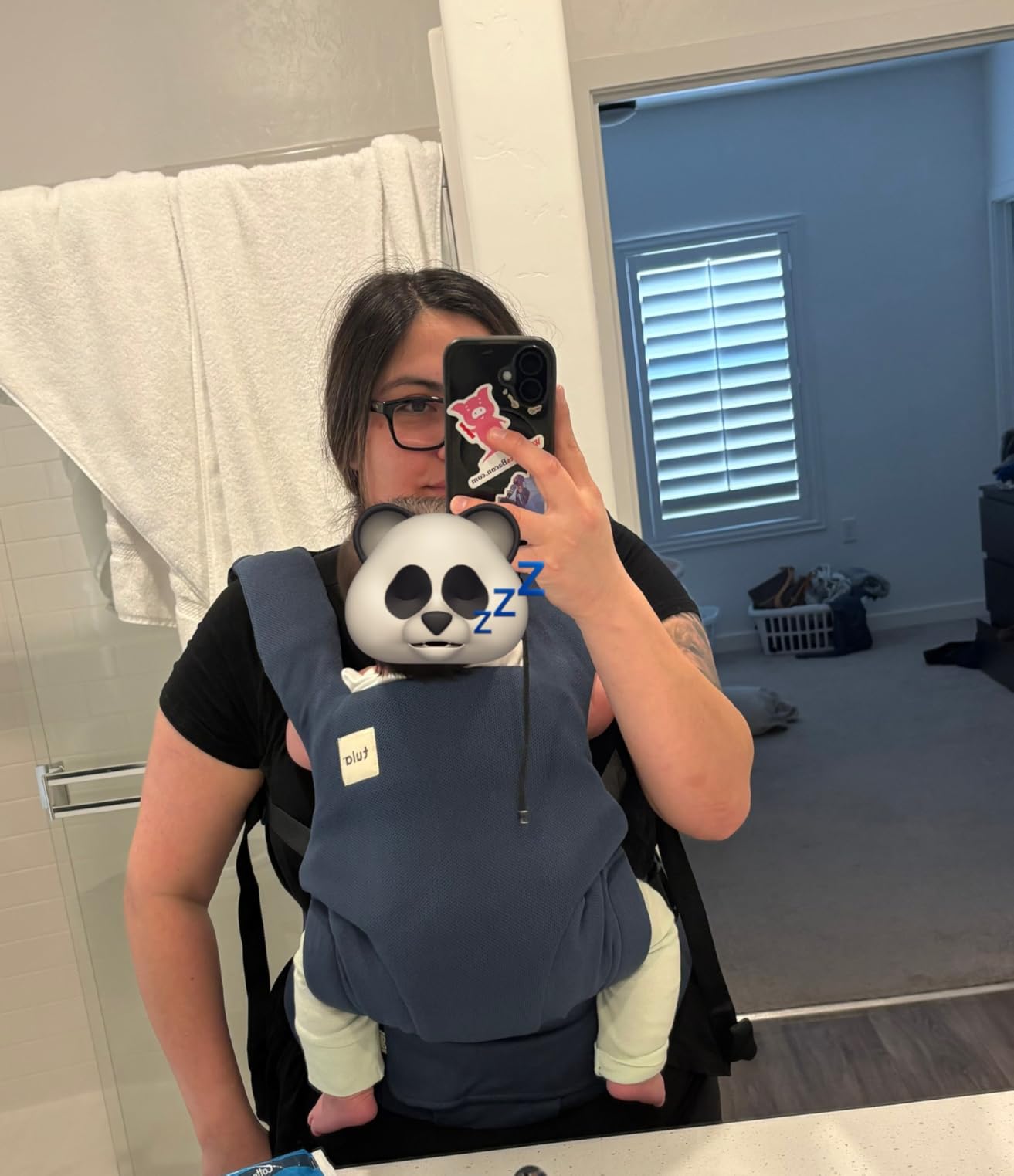 Baby Tula Explore Carriers - Breathable Baby Carrier Newborn to Toddler - Adjustable Toddler Carrier - Multiple Ergonomic Positions Front and Back - Ergonomic Fit for 7-45 lb, Seedling customer photo 1