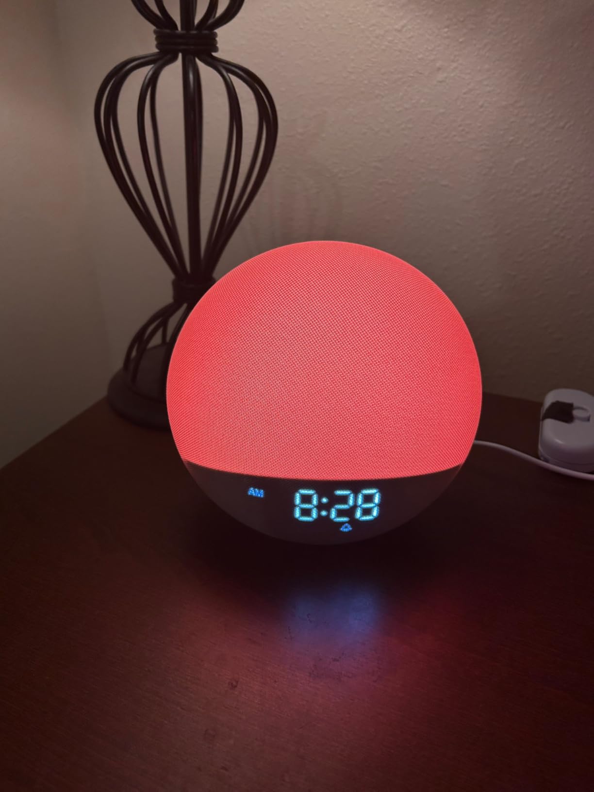 Sunrise Alarm Clock White Noise Machine: Natural Wake Up Light - Dimmable Clock with Bluetooth Speaker for Bedroom - 25 Sleep Sounds for Baby Adults Kids Putty customer photo 2
