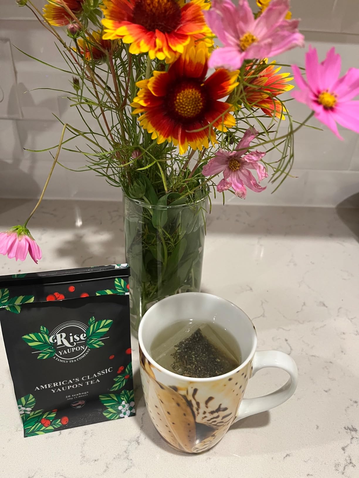 Rise Yaupon America's Classic Yaupon Holly Tea, 20 Tea Bags customer photo 1