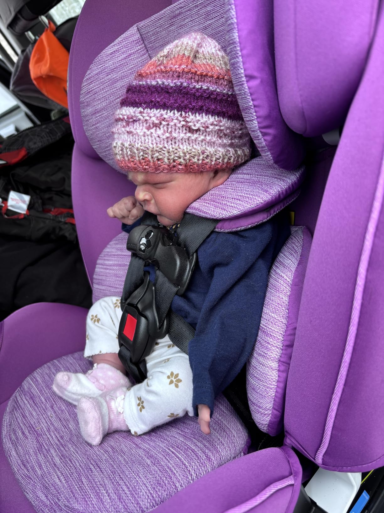 Graco Slimfit 3-in-1 Convertible Car Seat, Slim Car Seat with Space-Saving Design, Highback Booster Seat with 10-Position Headrest, Rear Facing and Forward Facing Carseat, Jarret customer photo 1