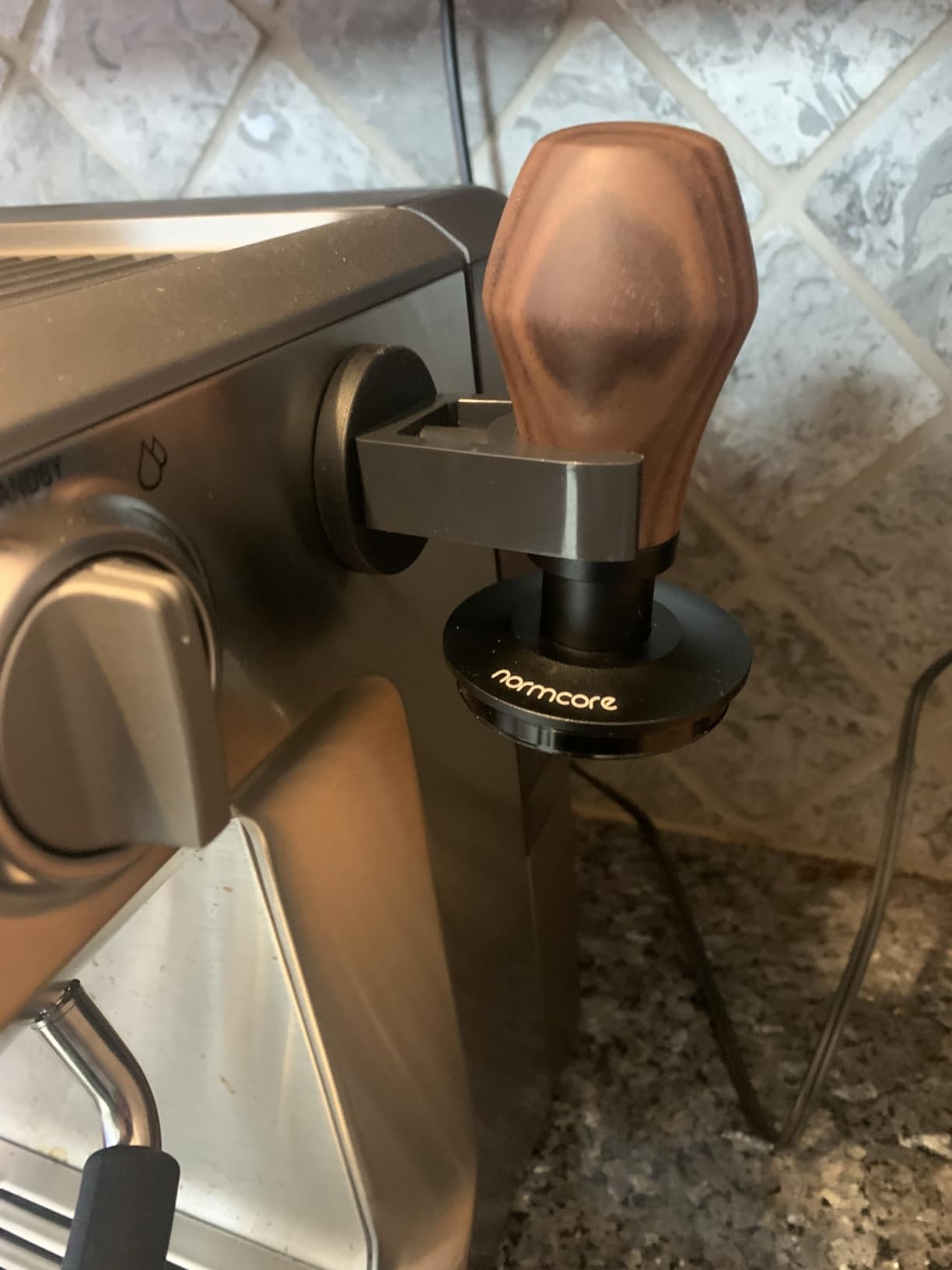 Wall Mounted Magnetic Hand Tamper Holder,Portafilter Organizer Fit for Storage 51, 54, 58MM Espresso Tamper,Portafilter,Espresso Coffee Stirrer,1Pieces customer photo 1