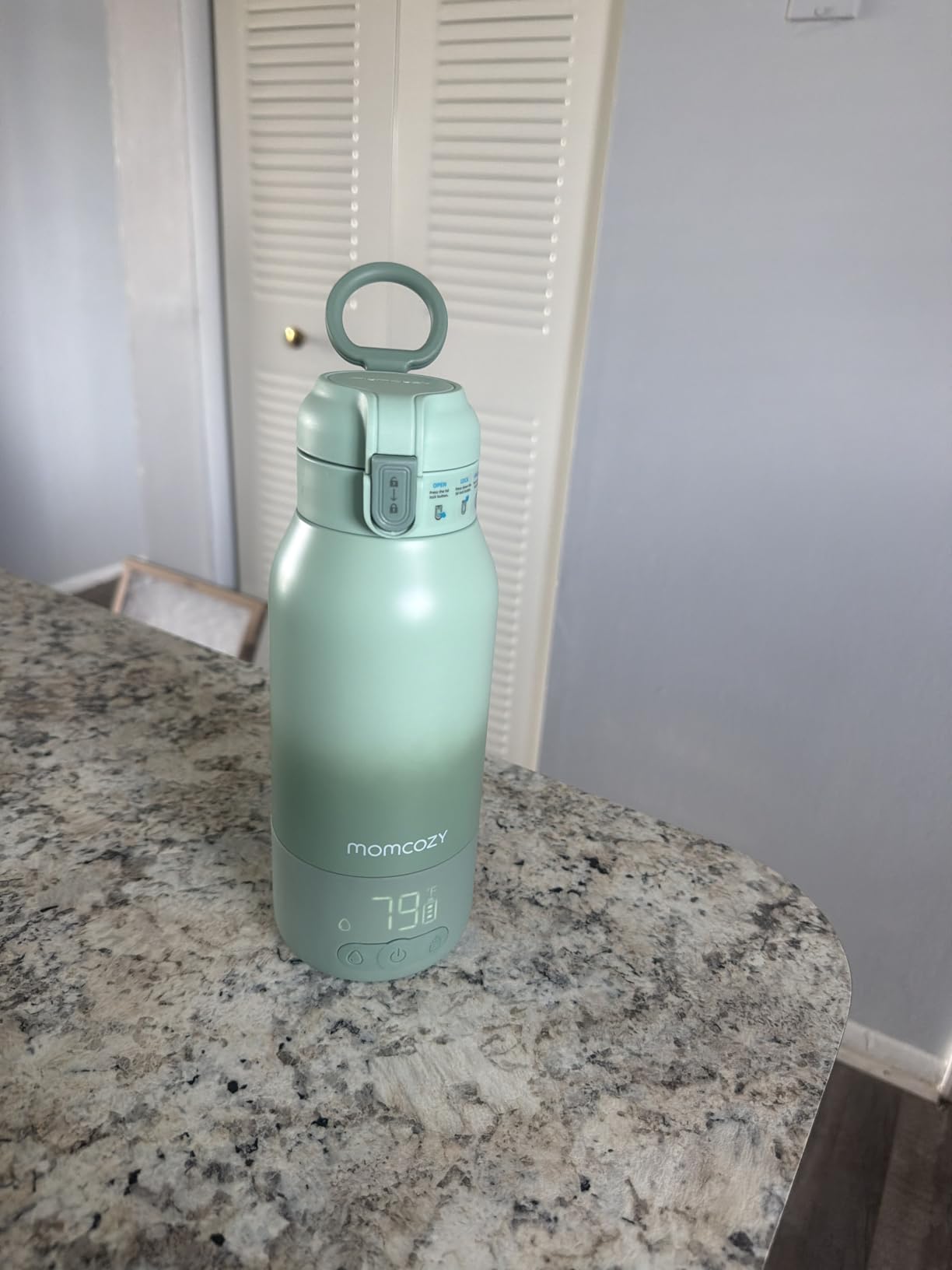 Momcozy Portable Bottle Warmer for Travel - Dual Heating Modes for Breast Milk & Water, Portable Milk Warmer with Fast Heating & Long Battery Life, 17 Ounces Large Capacity to Meet Your All-Day Needs customer photo 2