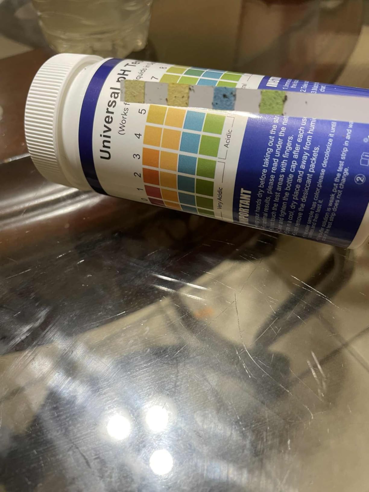 Universal pH Test Strips 0-14, Quick Reliable pH Testing Kit for Water, Soap Making & Kombucha, 125ct Litmus Paper pH Test Strips for Liquids, Drinking Water, Aquarium, Pool, Hot Tub, Spa customer photo 1