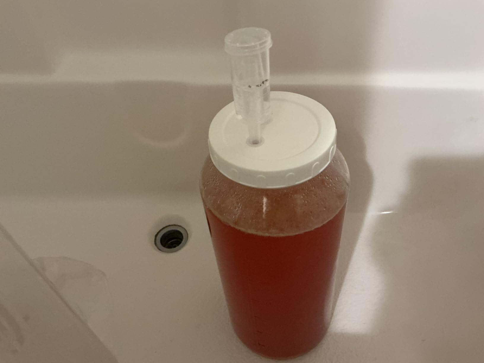 1 Pack 2 Gallon Large Fermentation Jar w Scale Mark, Wide Mouth Glass Jar with Airtight SCREW Lid and 2 Airlocks, 7600ML Wine Making Kit for Beer Cider Kombucha, Pickle Jar for Sauerkraut customer photo 2