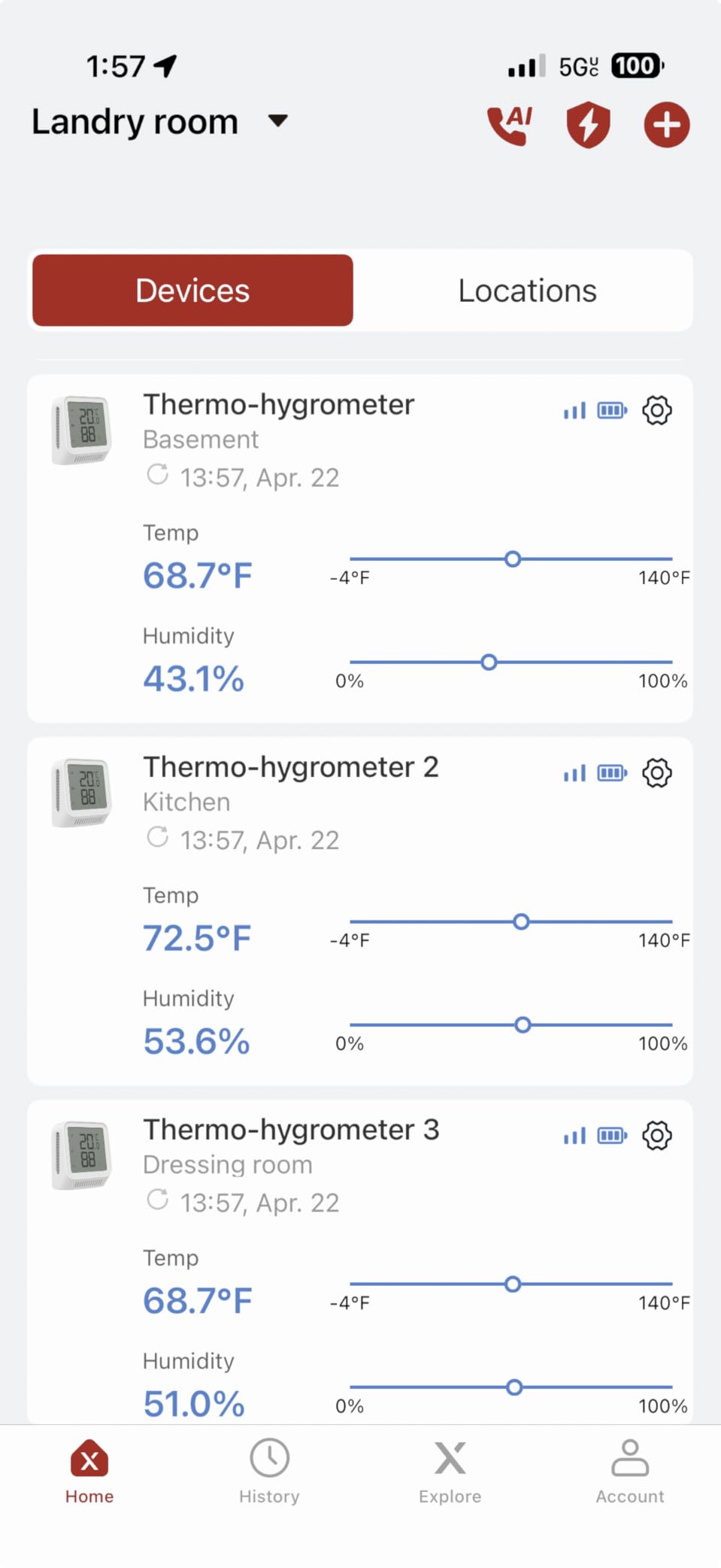 X-Sense WiFi Thermometer Indoor Hygrometer, Digital Temperature Sensor with App Notification Alerts, Temperature Humidity Meter for Room, Data Storage Export at No Charge, 3 Sensors & 1 Base Station customer photo 1