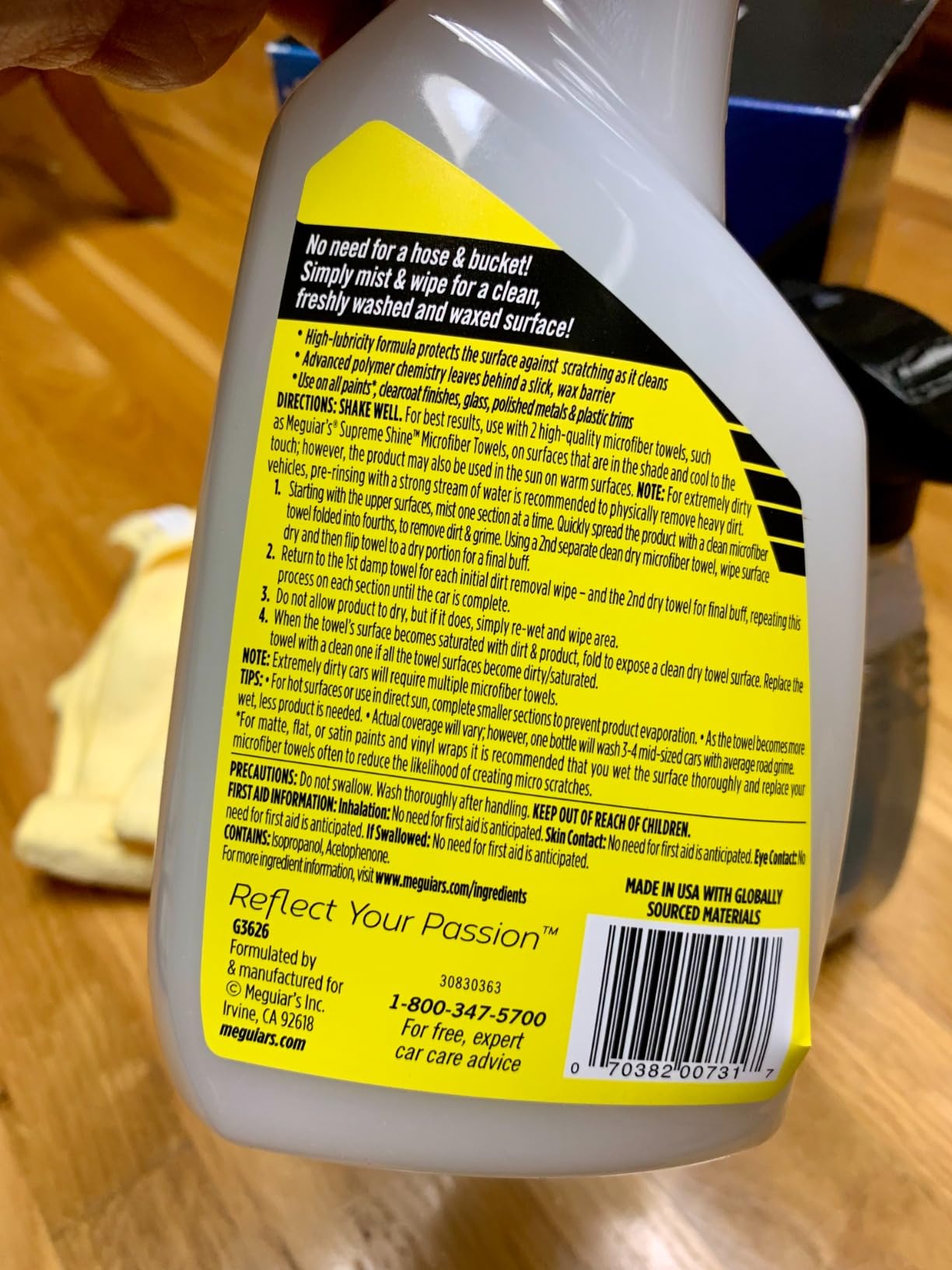 Meguiar's Waterless Wash Kit - This Premium Car Detailing Kit Gently Removes Dirt and Grime, Adds Shine and Protects Several Surfaces on Your Car Without Water - Get Amazing Results Detailing Anywhere customer photo 2