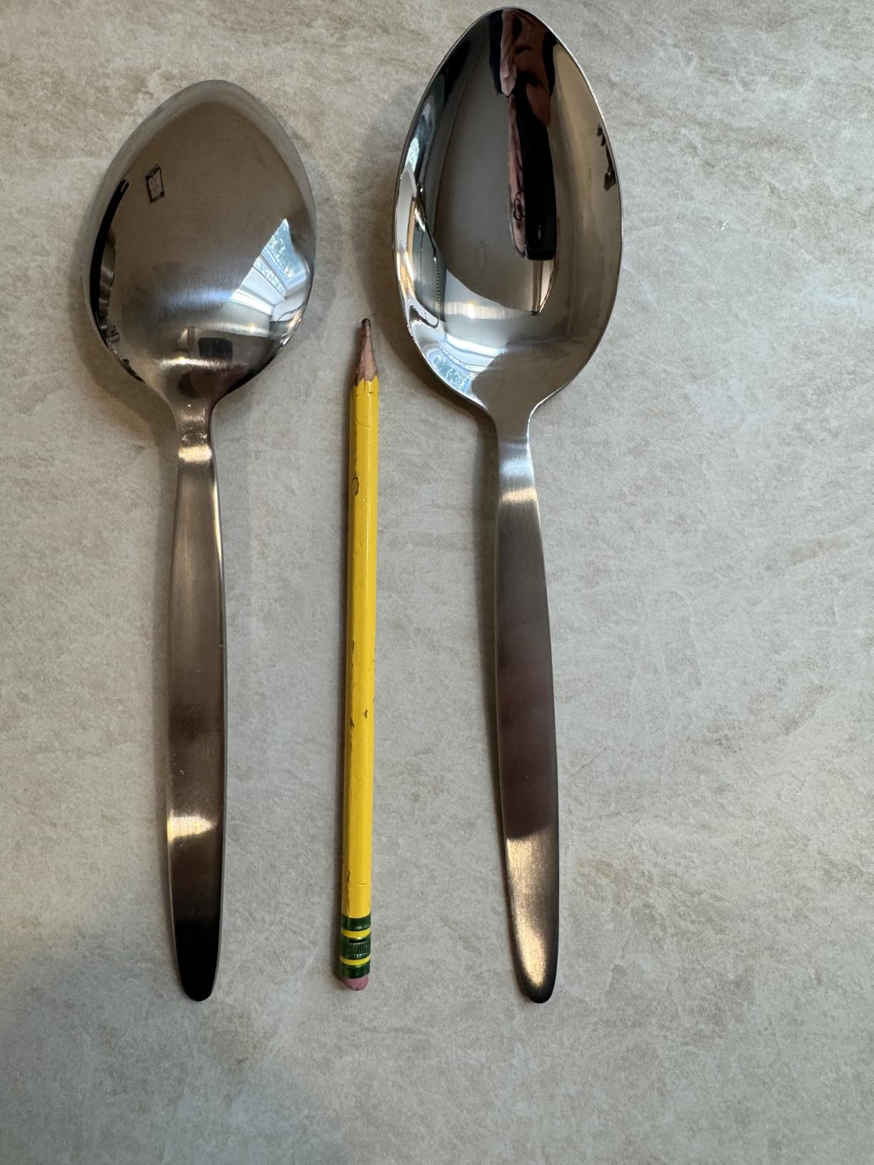 2-Pack Chef Kunz Spoon | Silver Stainless Steel 2 Tbsp Basting Spoon, 9 Inch Solid Sauce Spoons, Big Serving Spoons Stainless Steel, Plating & Quenelle & Cooking customer photo 1