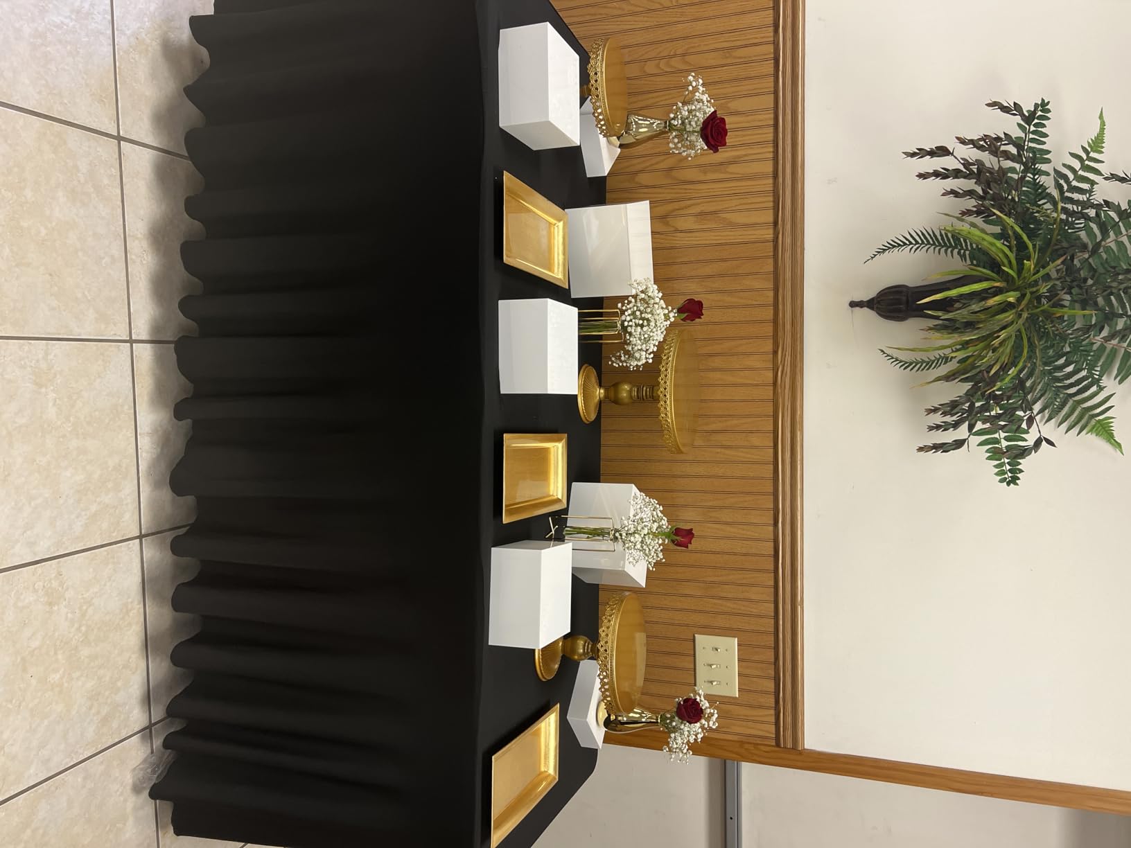 Buffet Risers, Food Display Risers for Party, White Acrylic Risers Display Stand for Buffet Table, Catering Displays for Dessert, Cube Box Nesting Riser with Hollow Bottoms (5x6x7x8x9x10 6 PCS) customer photo 2
