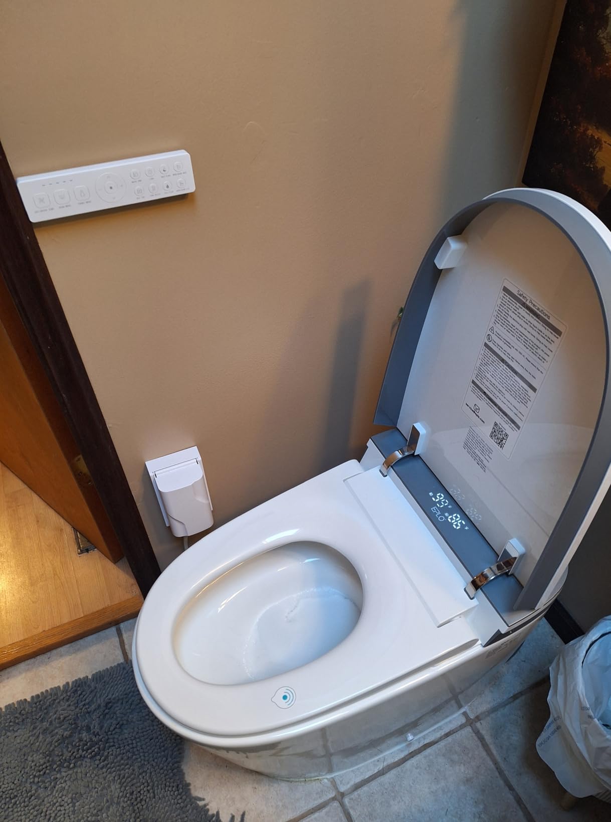 EPLO Smart Toilet Bidet with Auto Open Close, 1000 Gram MaP Flush Score, Foam Dispenser, ADA Comfort Height, Moving Dryer, Auto Flush, Heated Seat, One Piece Elongated Toilet with Tank Built in U8MAX customer photo 1