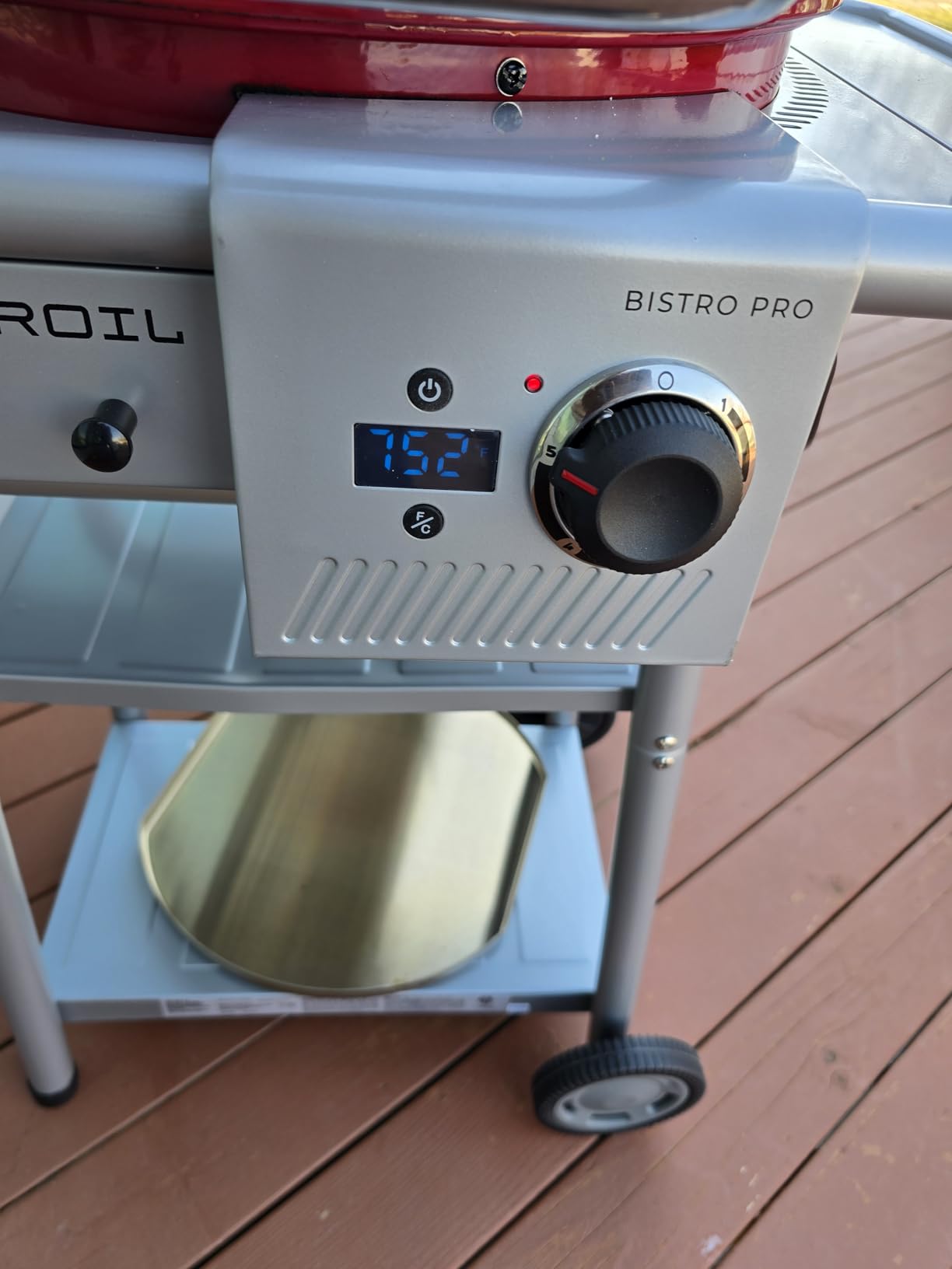 Charbroil 3-in-1 Dual Fuel Outdoor Bistro Pro Electric Grill & Griddle + Charcoal Mode BBQ, Black - 25302145 customer photo 2