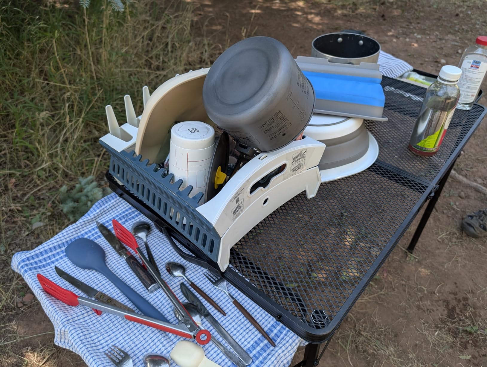 Coghlan's Snapfold Dish Rack - Portable Camp Kitchen Organizer, Space-Saving Foldable Dish Drying Rack with Dish and Utensil Slots, Drinkware Holder, for Camping, RVs, and Travel customer photo 2