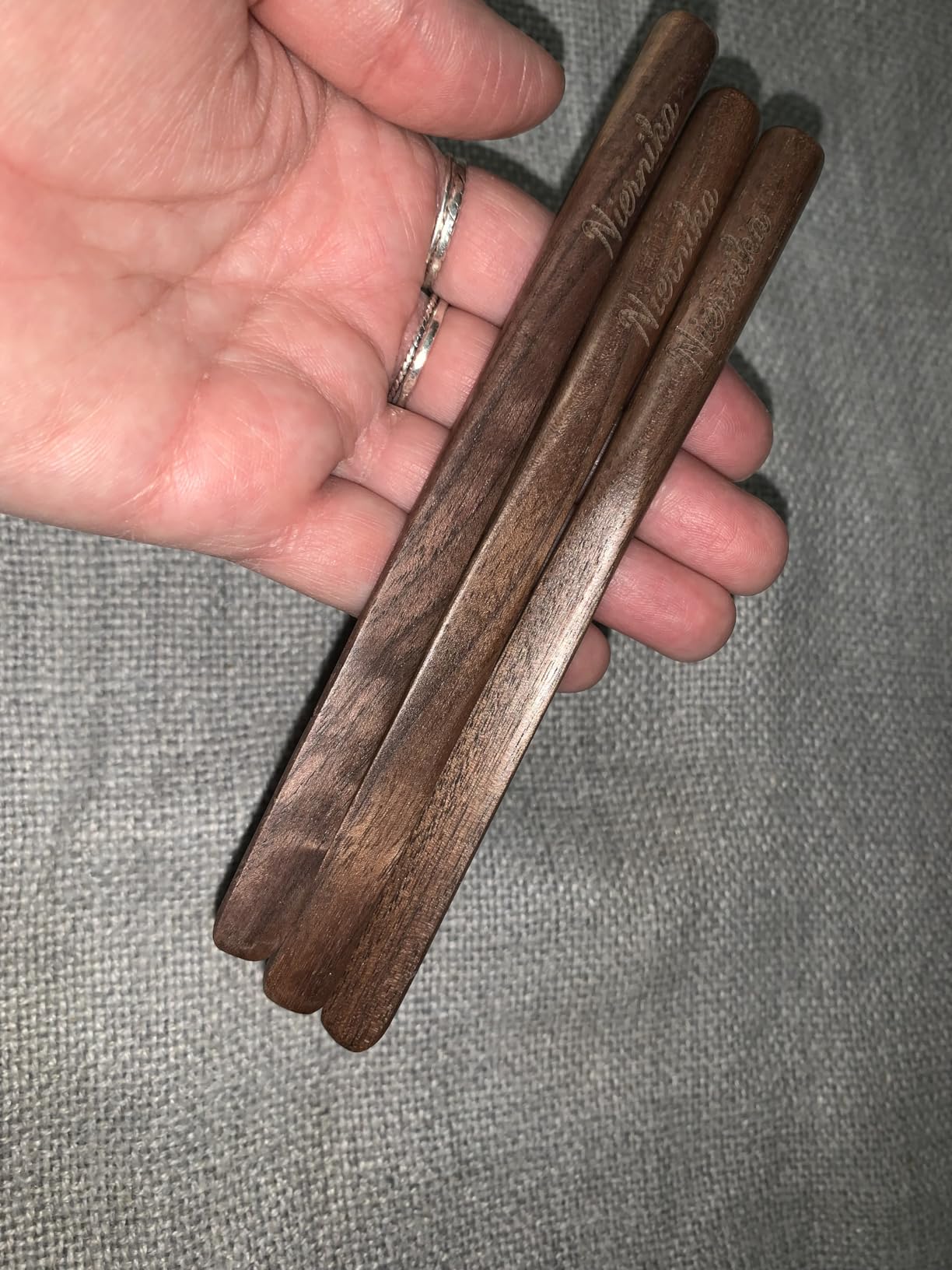 Solid Black Walnut Wood 3Pcs 6 Inch Coffee Stirrers | Reusable & Multifunctional for Hot/Cold Beverages customer photo 2