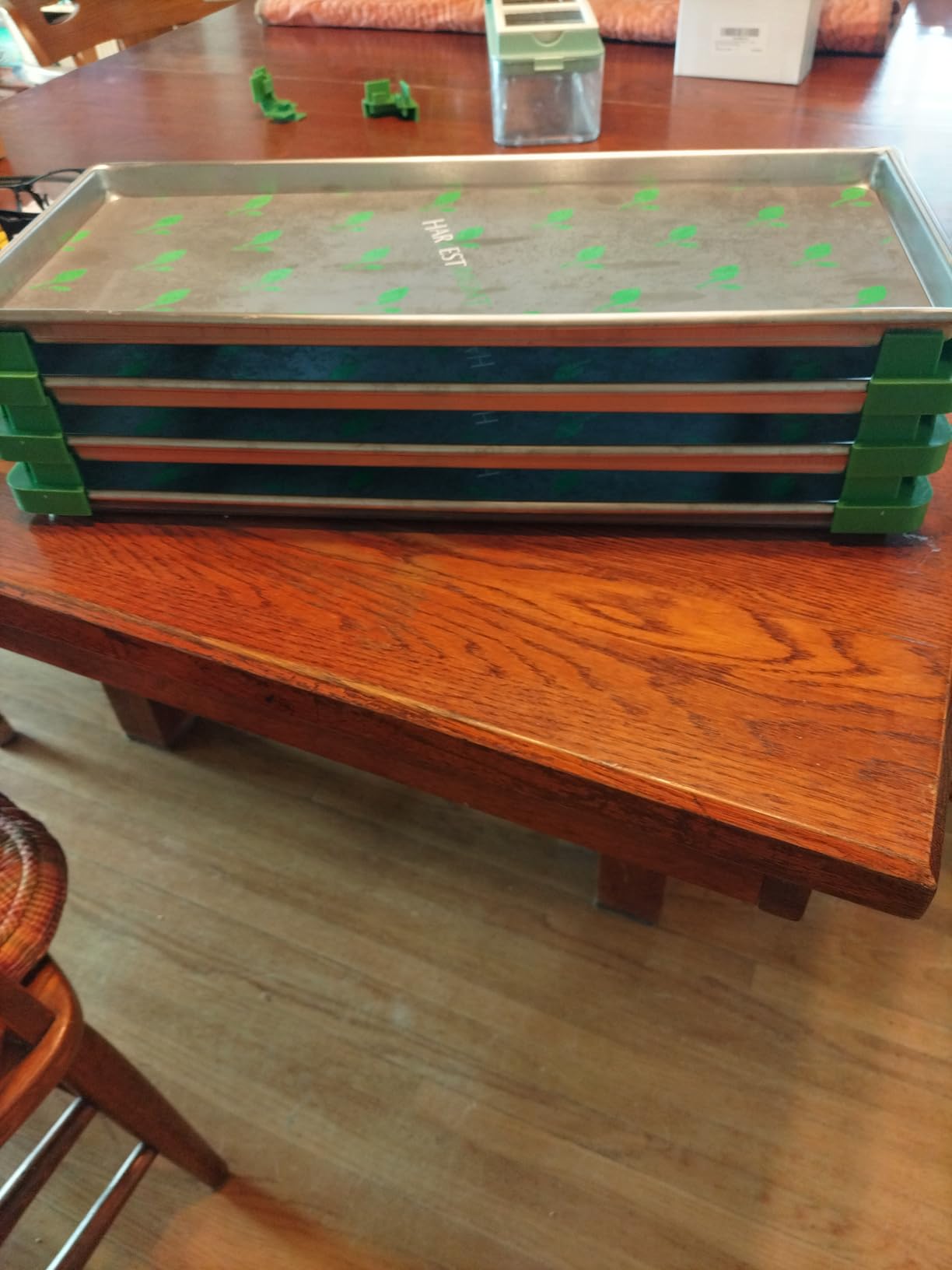 16 Pcs Original Tray Stackers Compatible with Harvest Right Freeze Dryer- Stacks 5 Trays Freeze Dryer Machine Accessories - Dried Food Storage (Green) customer photo 1
