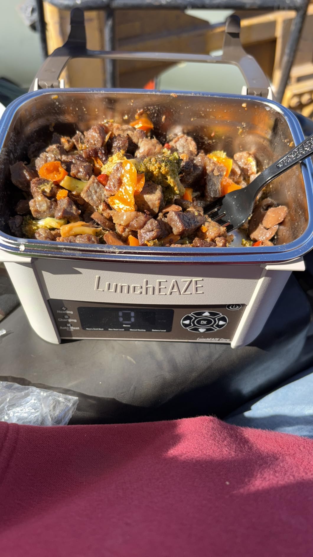 LunchEAZE Core Gen 2 Cordless Heated & Electric Lunch Box - Battery-Powered, 4-Cup Capacity, 220°F, Automatic Scheduled Heating for Hot Meals Anywhere customer photo 2