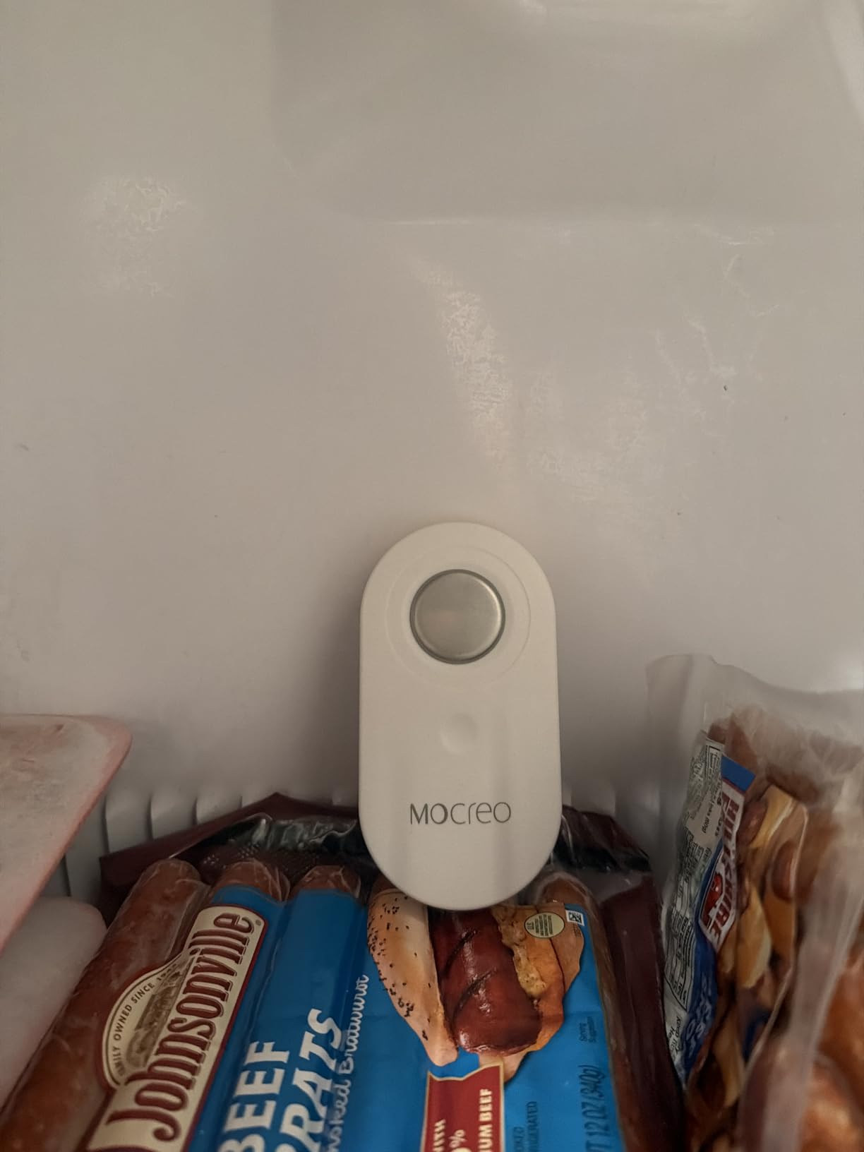 MOCREO WiFi Remote Thermometer Freezer Alarm, 1/3 Mile Long Range, IP66 Waterproof, App Email Alert, with Digital Monitor Hub, 2 Smart Wireless Temperature Sensors for Fridge, RV, Greenhouse customer photo 2