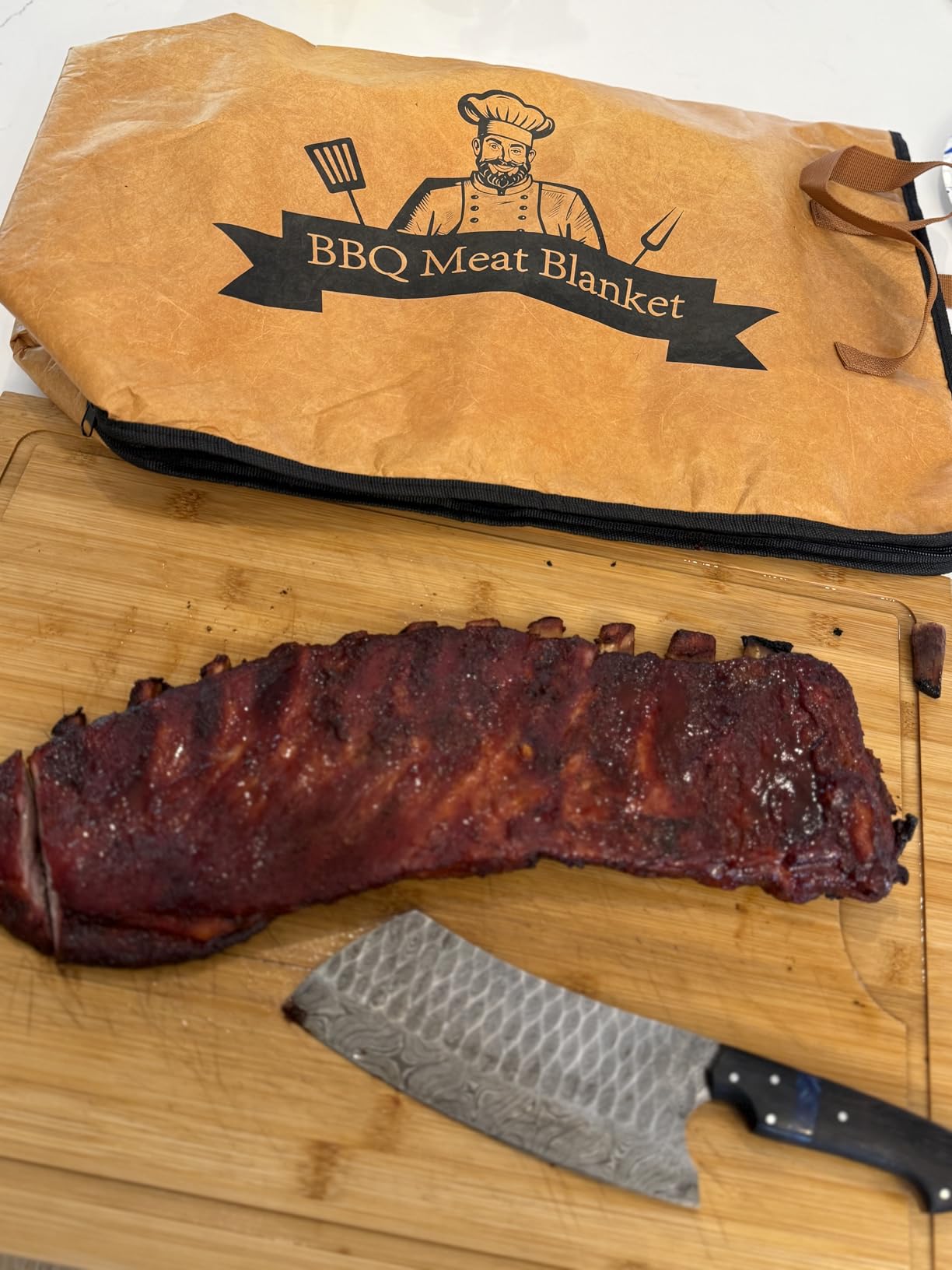 21in BBQ Blanket for Resting Meat-Air Fryer/Dough/Kitchen/Smoker Accessories Party Picnic Camping-Insulated Bag for Brisket/Pork Shoulder/Turkey-Anniversary Birthday Gift for Men customer photo 1