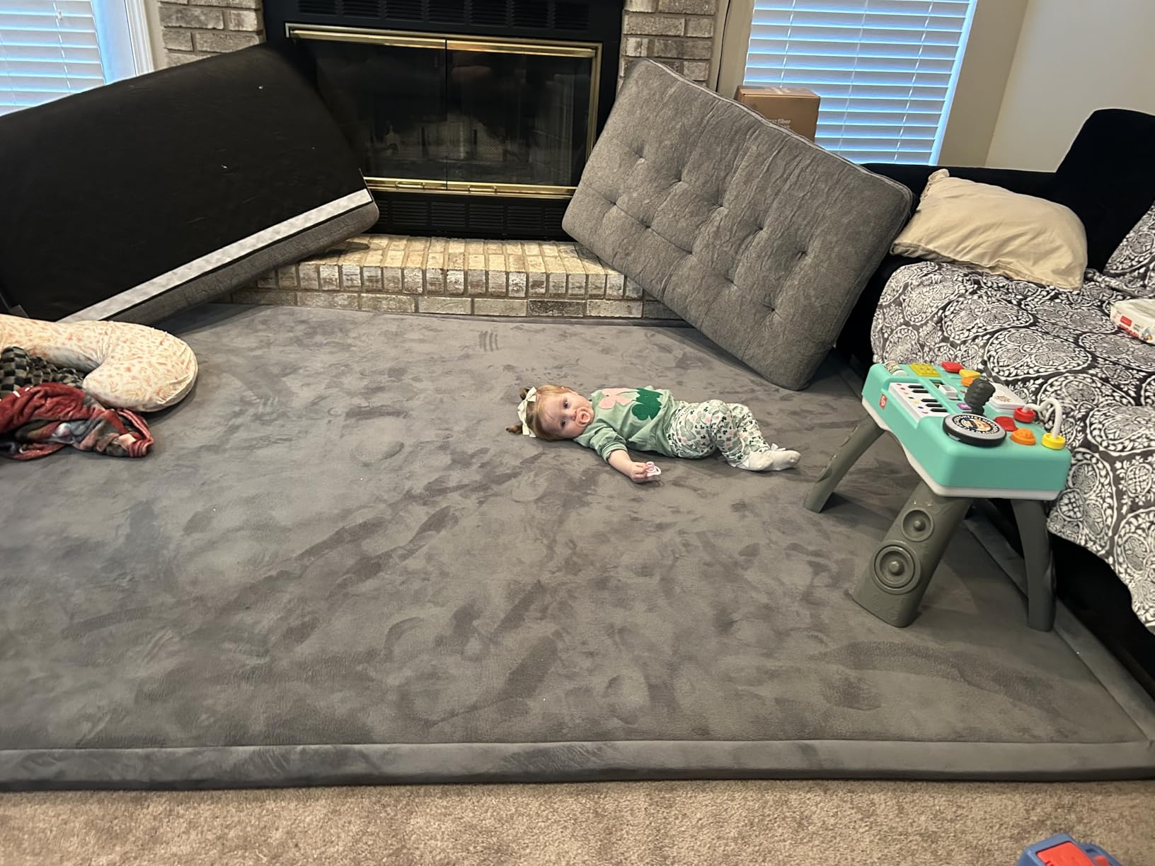 Huloo Sleep Ultra Soft Baby Play Mat for Floor, 1.3