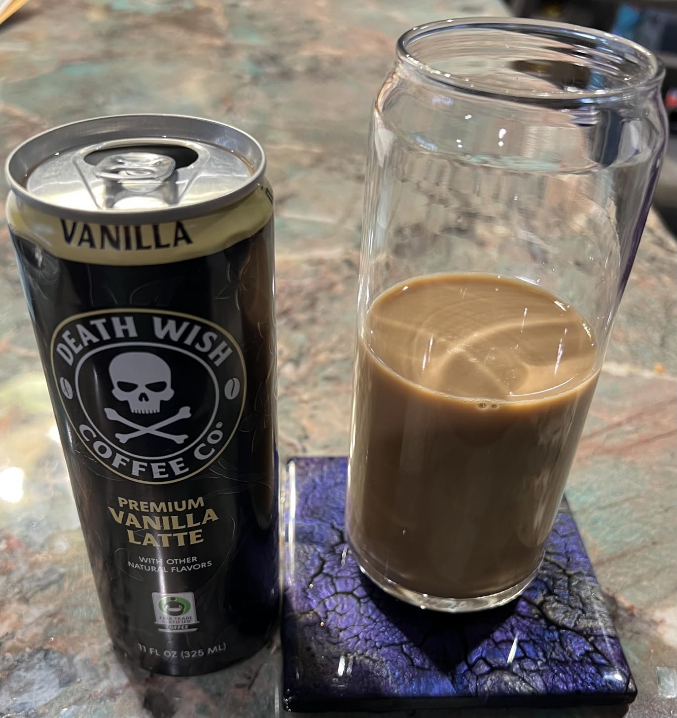 Death Wish Coffee, Iced Coffee Cold Brew, 8g Protein, Fair Trade (Vanilla Latte) customer photo 1