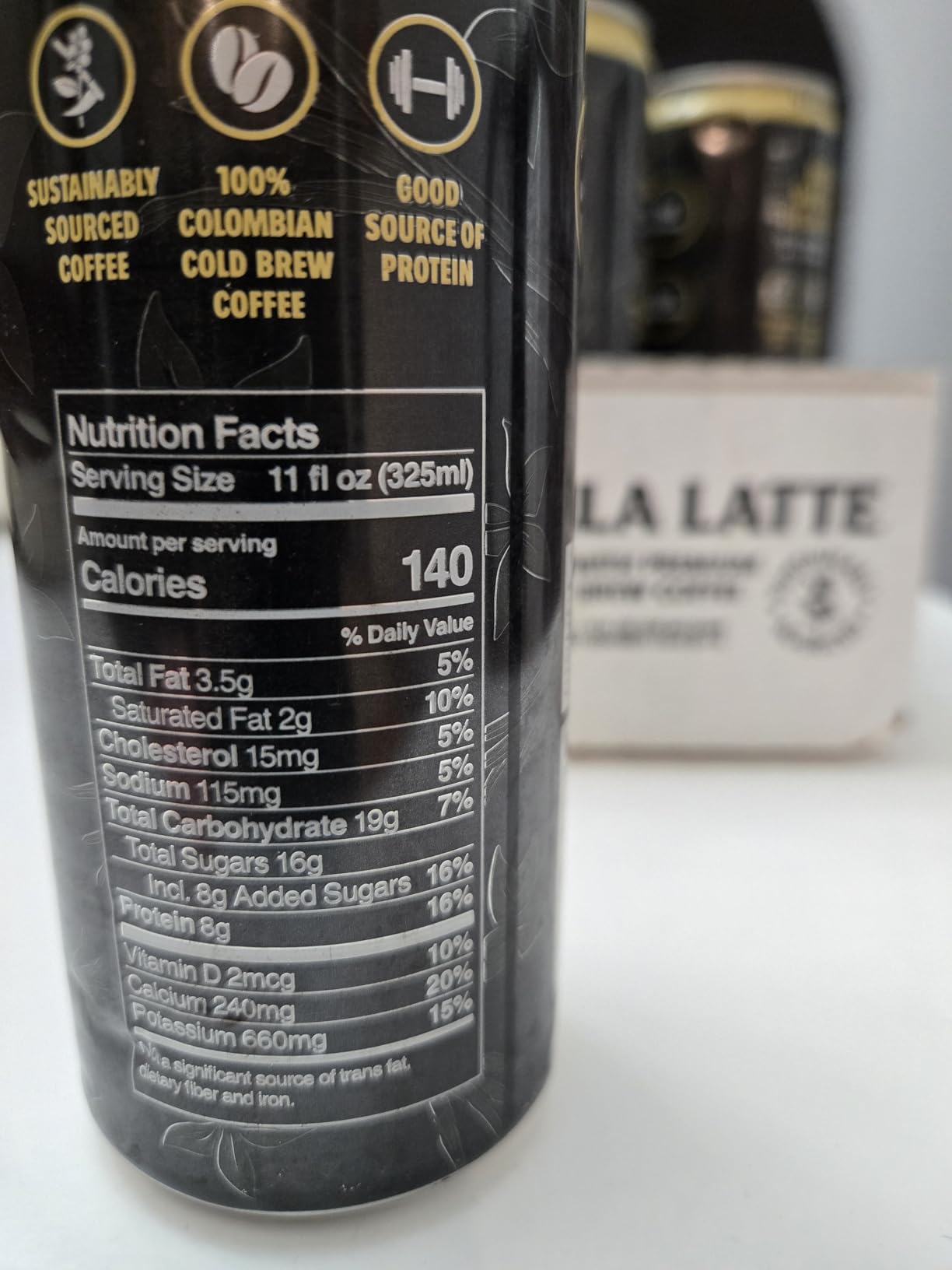Death Wish Coffee, Iced Coffee Cold Brew, 8g Protein, Fair Trade (Vanilla Latte) customer photo 2