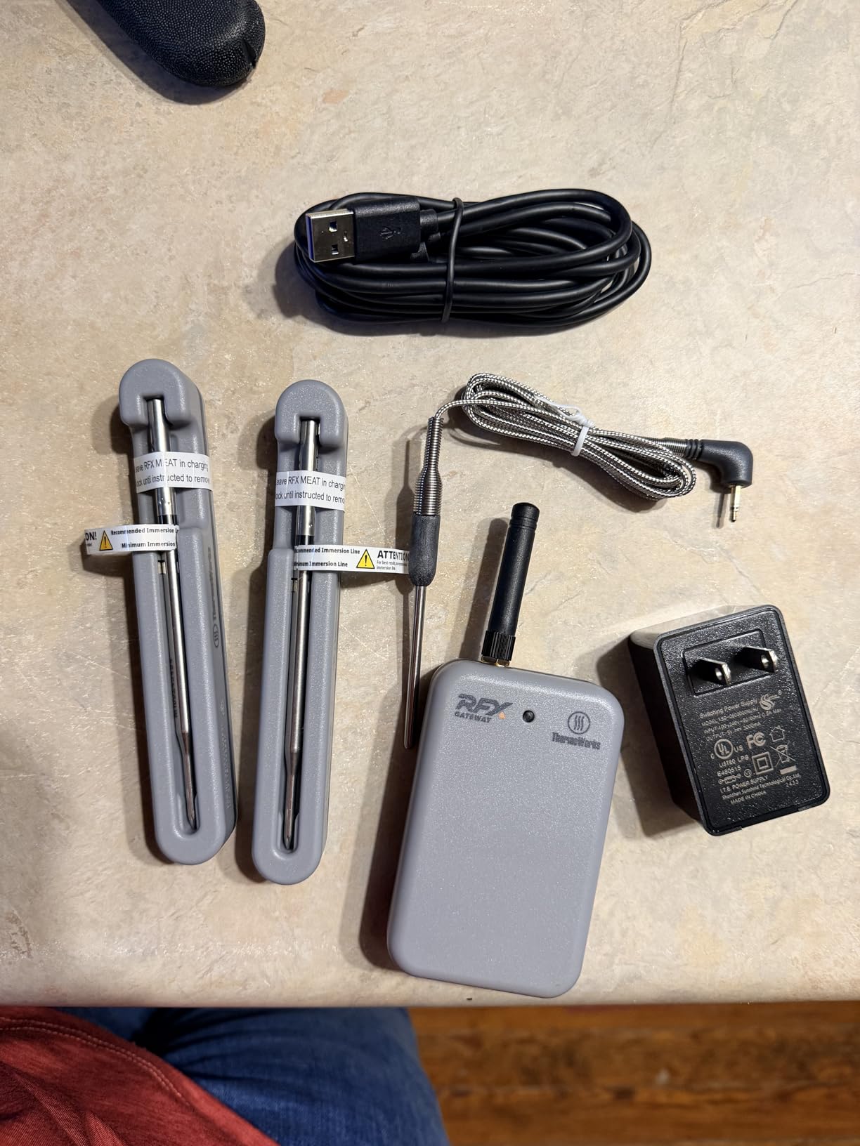 ThermoWorks RFX | Smart Wireless Meat Thermometer | Wi-Fi & Radio Frequency | Stronger Signal Than Bluetooth | Meat Probe for Use in Smoker, Grill, BBQ, Oven - 2-Probe Kit customer photo 2