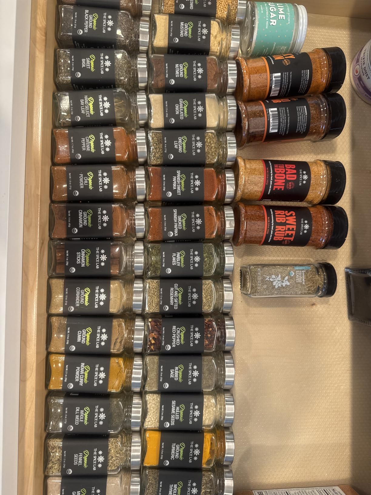 The Spice Lab Ultimate Organic Spices and Seasonings Set - 24 French Jars Starter Spice Kit for Cooking, Grilling & BBQ - Variety Pack with Unique Glass Jars - Gourmet Seasoning Gift Set for All Chefs customer photo 2