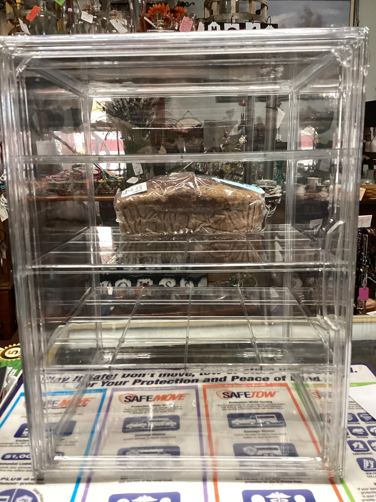 MEI NIAN Pastry Display Case, Bread Box for Kitchen Countertop, 4-Layer Adjustable Bread Box, Large Capacity Bread Box for Home-baked Breads, Muffins, Bagel Storage Container, Bread Holder 1-Pack customer photo 1