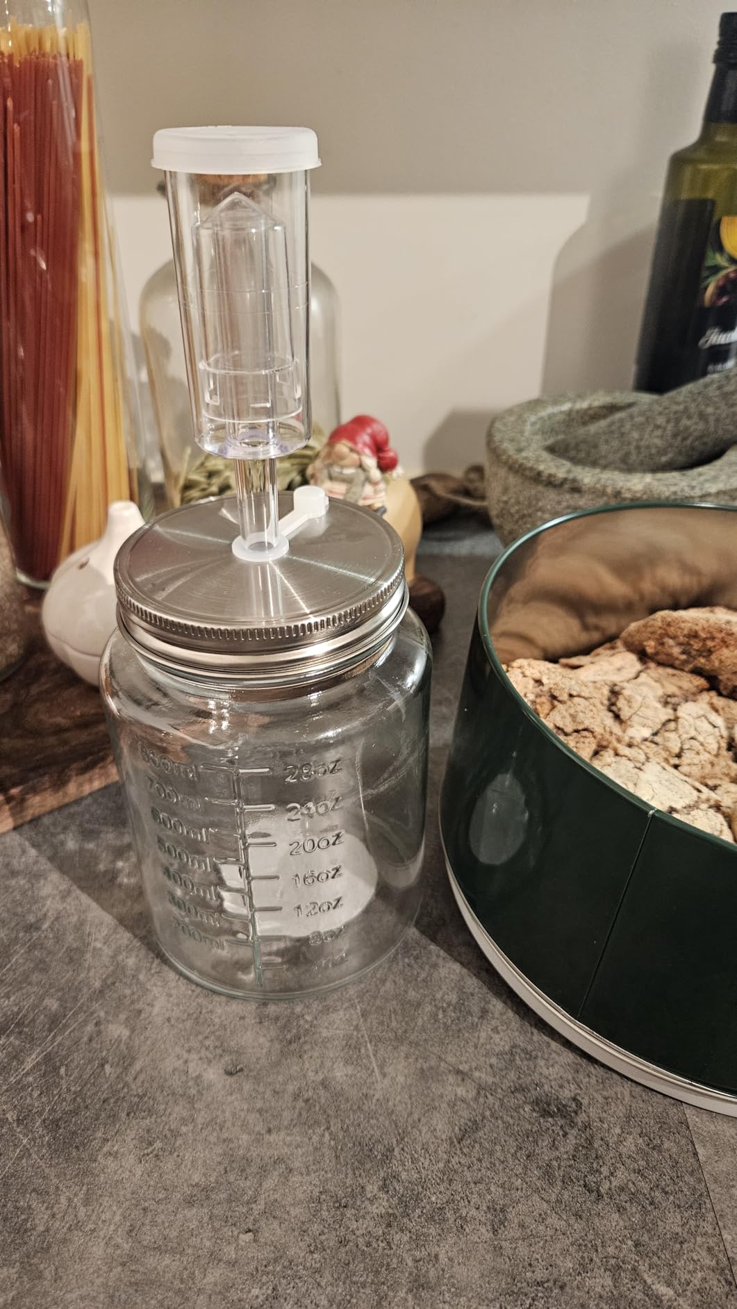 Fermentation Kit for Wide Mouth Mason Jar with 4 Glass Fermentation Weights, 4 Fermenting Lids, 4 Airlocks customer photo 1