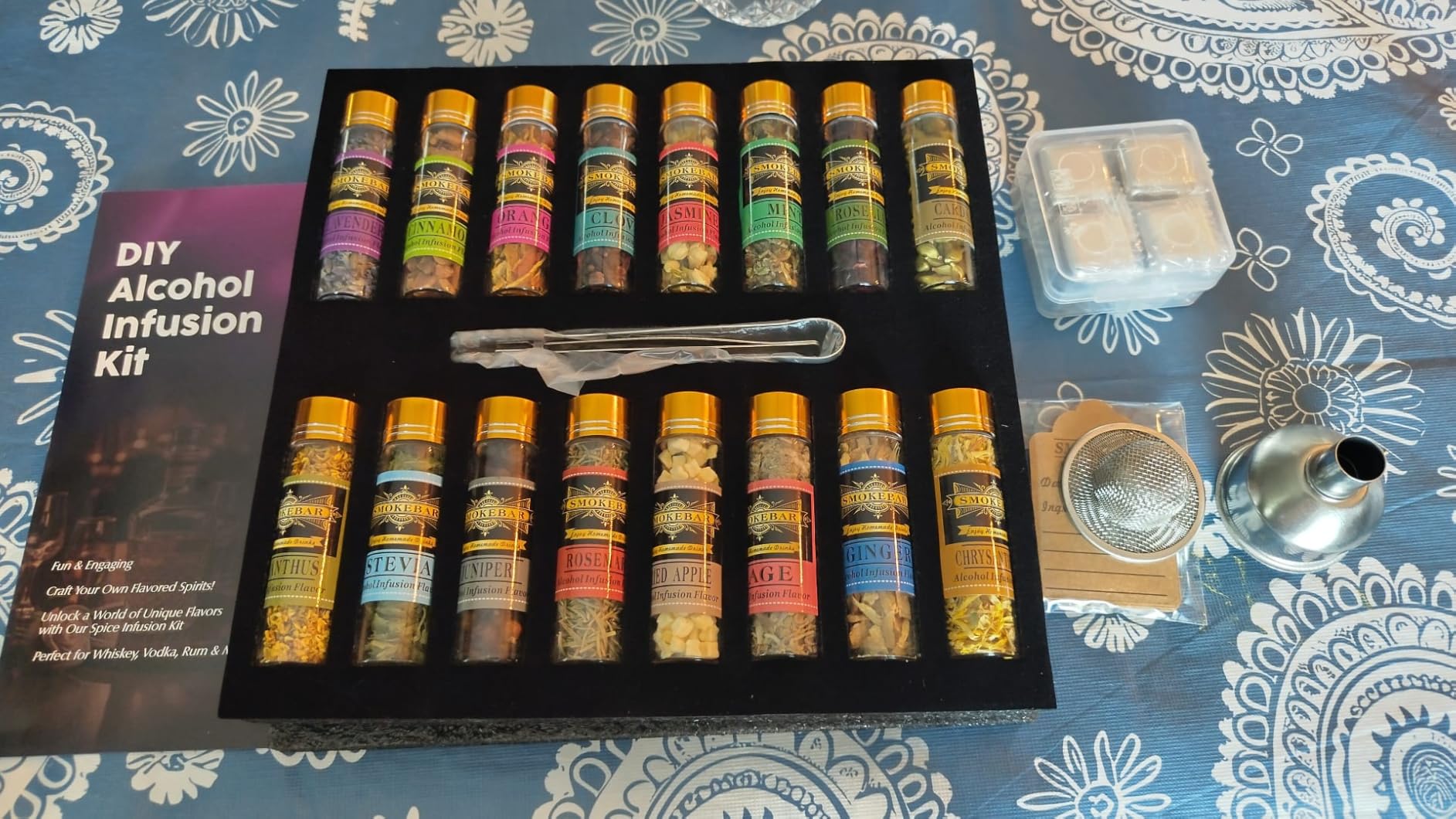 DIY Alcohol Infusion Kit, for Men - 16 Natural Spices for Whiskey, Rum, Vodka & Cocktails, Unique Gift for Birthday/Husband/Dad/Retirement customer photo 1