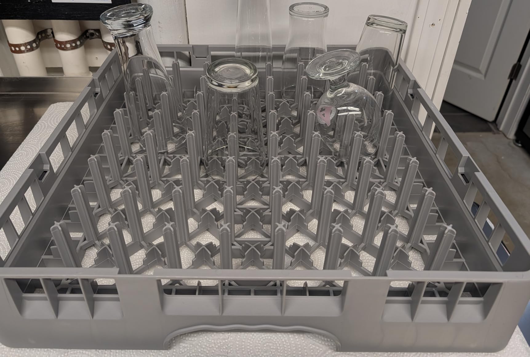 Restaurantware-Clean Tek Professional Peg Rack, 1 Heavy Duty Tray Rack for Dishwashing - Durable, Long-Lasting, Gray Polypropylene Dish Rack, All Purpose, Ideal for Plates, Trays, and Bowls customer photo 3