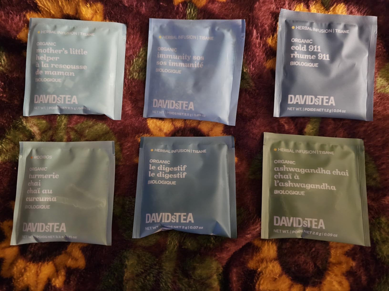 DAVIDsTEA Feel-Good 36-Sachet Tea Wheel - Organic Caffeine-Free Wellness Tea Sampler Gift Set for Hot & Iced Steeps | 6 Calming Herbal Blends: Cold 911, Le Digestif, Ashwagandha Chai & More customer photo 4