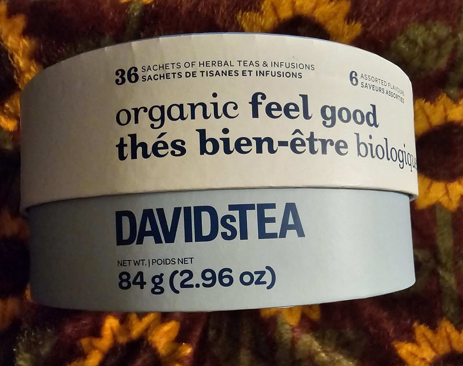 DAVIDsTEA Feel-Good 36-Sachet Tea Wheel - Organic Caffeine-Free Wellness Tea Sampler Gift Set for Hot & Iced Steeps | 6 Calming Herbal Blends: Cold 911, Le Digestif, Ashwagandha Chai & More customer photo 5