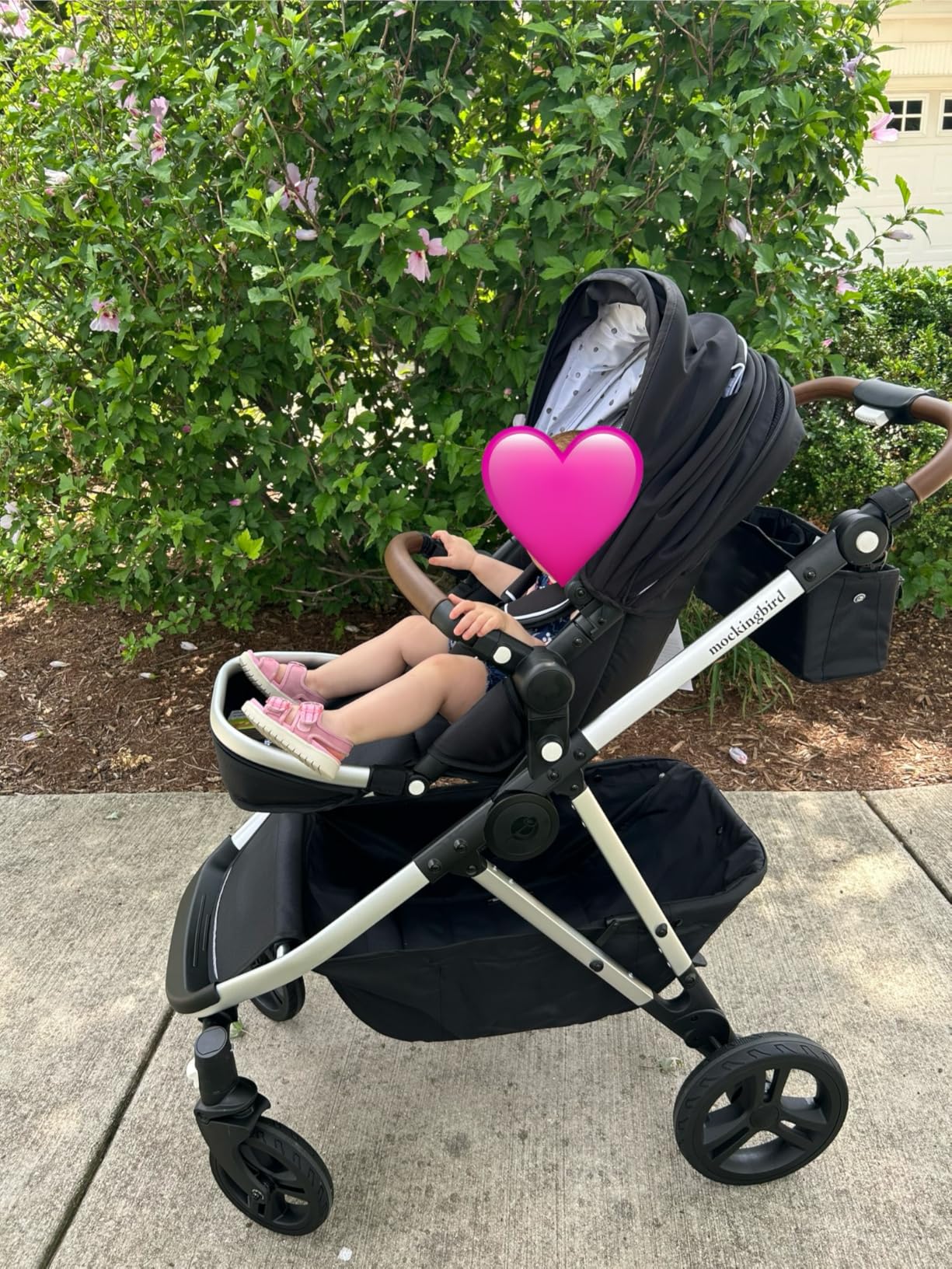 Mockingbird Single-to-Double Stroller 3.0 - Convertible Full Size Baby Stroller for 1, 2, or 3 Kids with 44 Possible configurations, Travel System Compatible - Black Windowpane customer photo 1